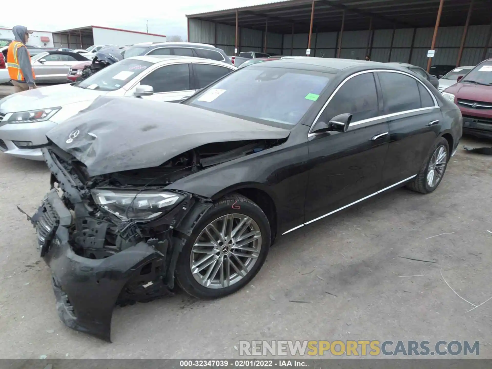 2 Photograph of a damaged car W1K6G7GB0MA016811 MERCEDES-BENZ S-CLASS 2021