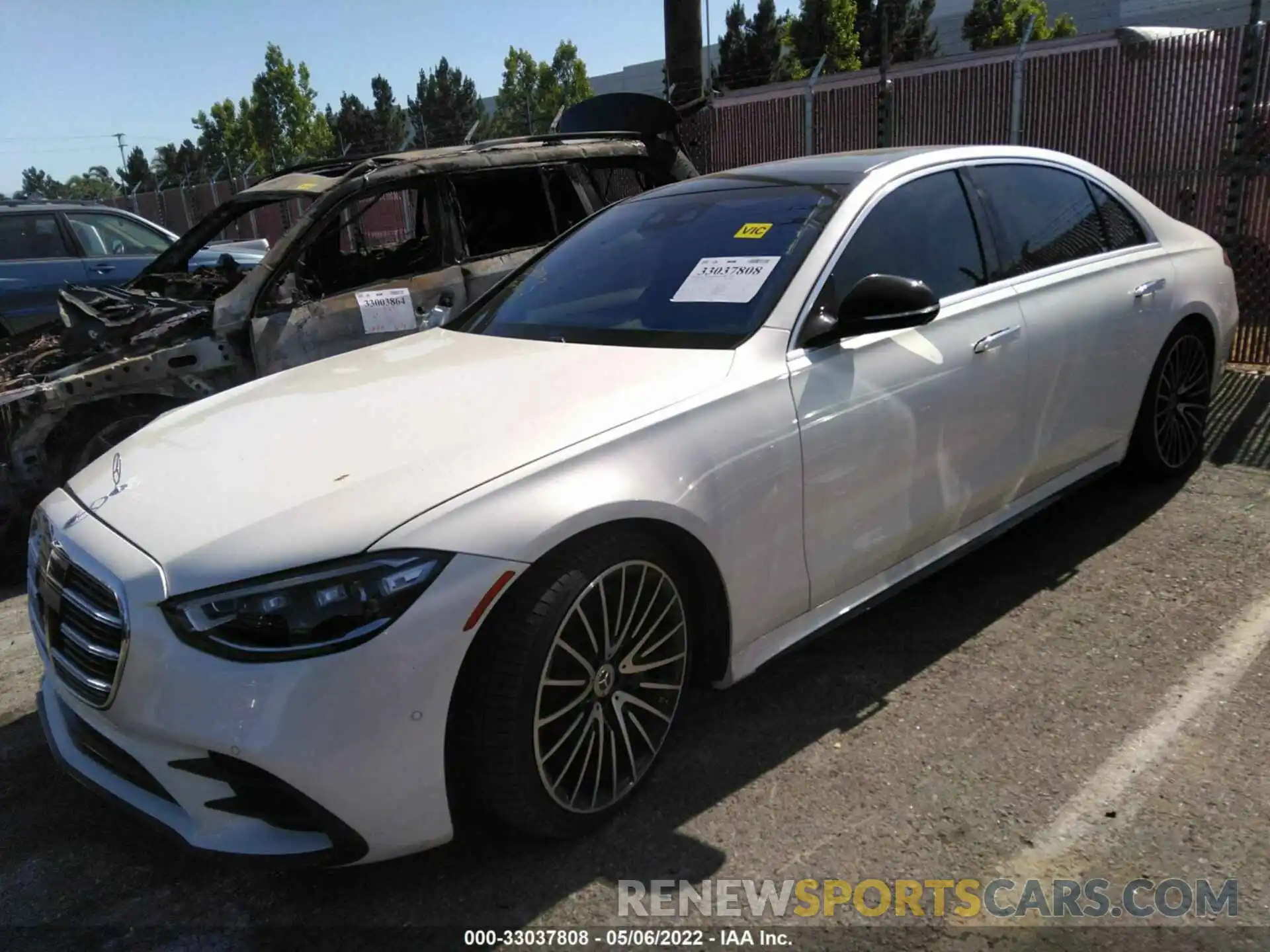 2 Photograph of a damaged car W1K6G7GB0MA056144 MERCEDES-BENZ S-CLASS 2021