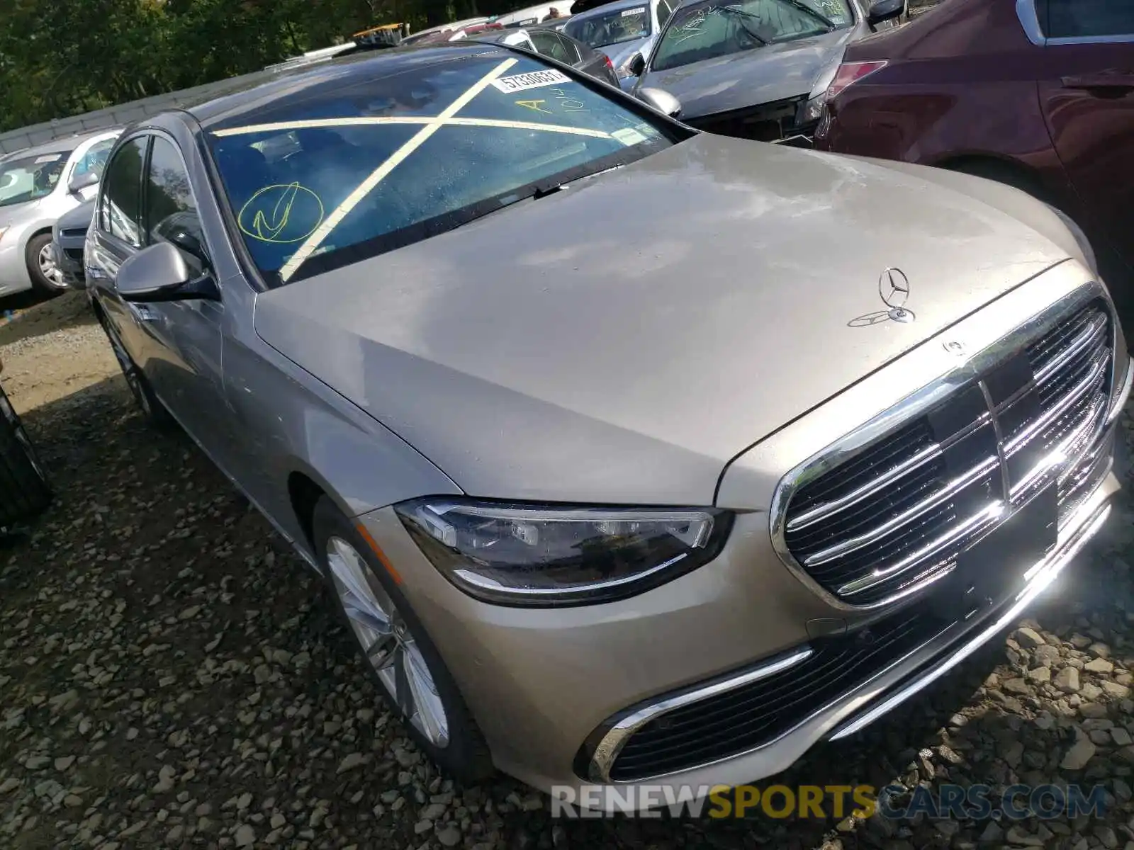 1 Photograph of a damaged car W1K6G7GB1MA039854 MERCEDES-BENZ S-CLASS 2021