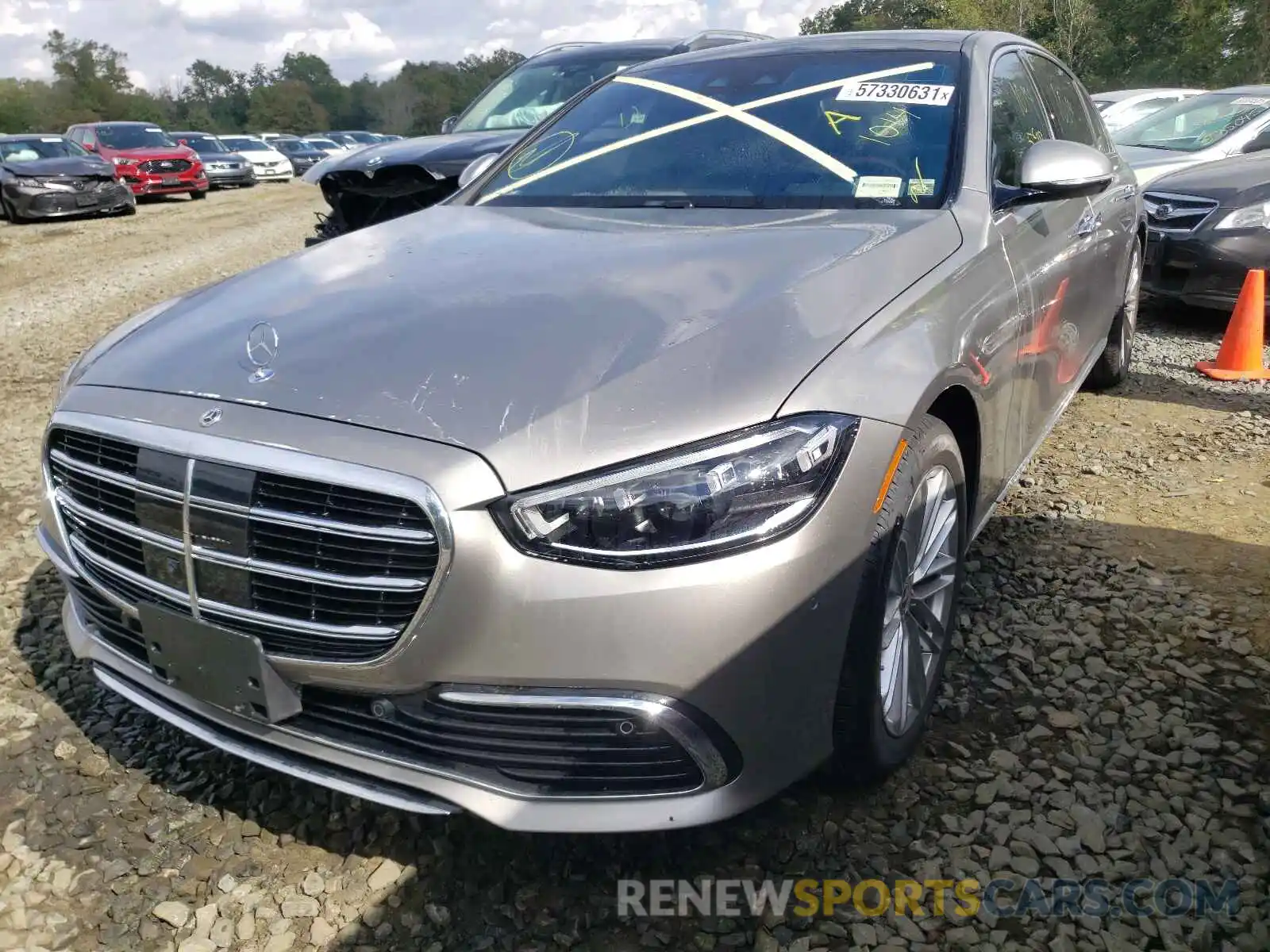 2 Photograph of a damaged car W1K6G7GB1MA039854 MERCEDES-BENZ S-CLASS 2021