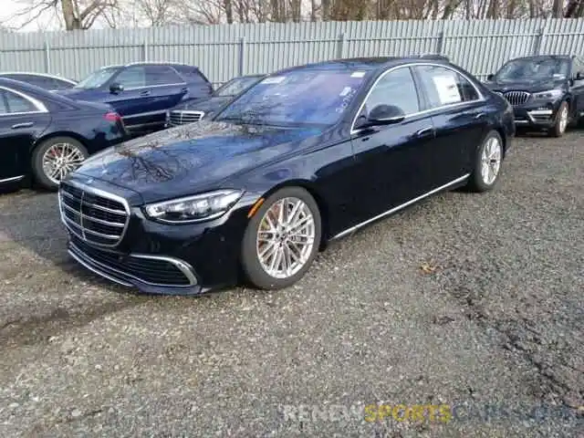 2 Фотография поврежденного автомобиля W1K6G7GB2MA038020 MERCEDES-BENZ S-CLASS 2021