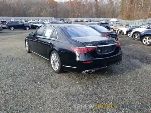 3 Photograph of a damaged car W1K6G7GB2MA038020 MERCEDES-BENZ S-CLASS 2021