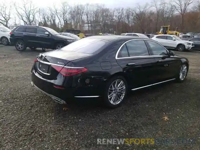 4 Photograph of a damaged car W1K6G7GB2MA038020 MERCEDES-BENZ S-CLASS 2021