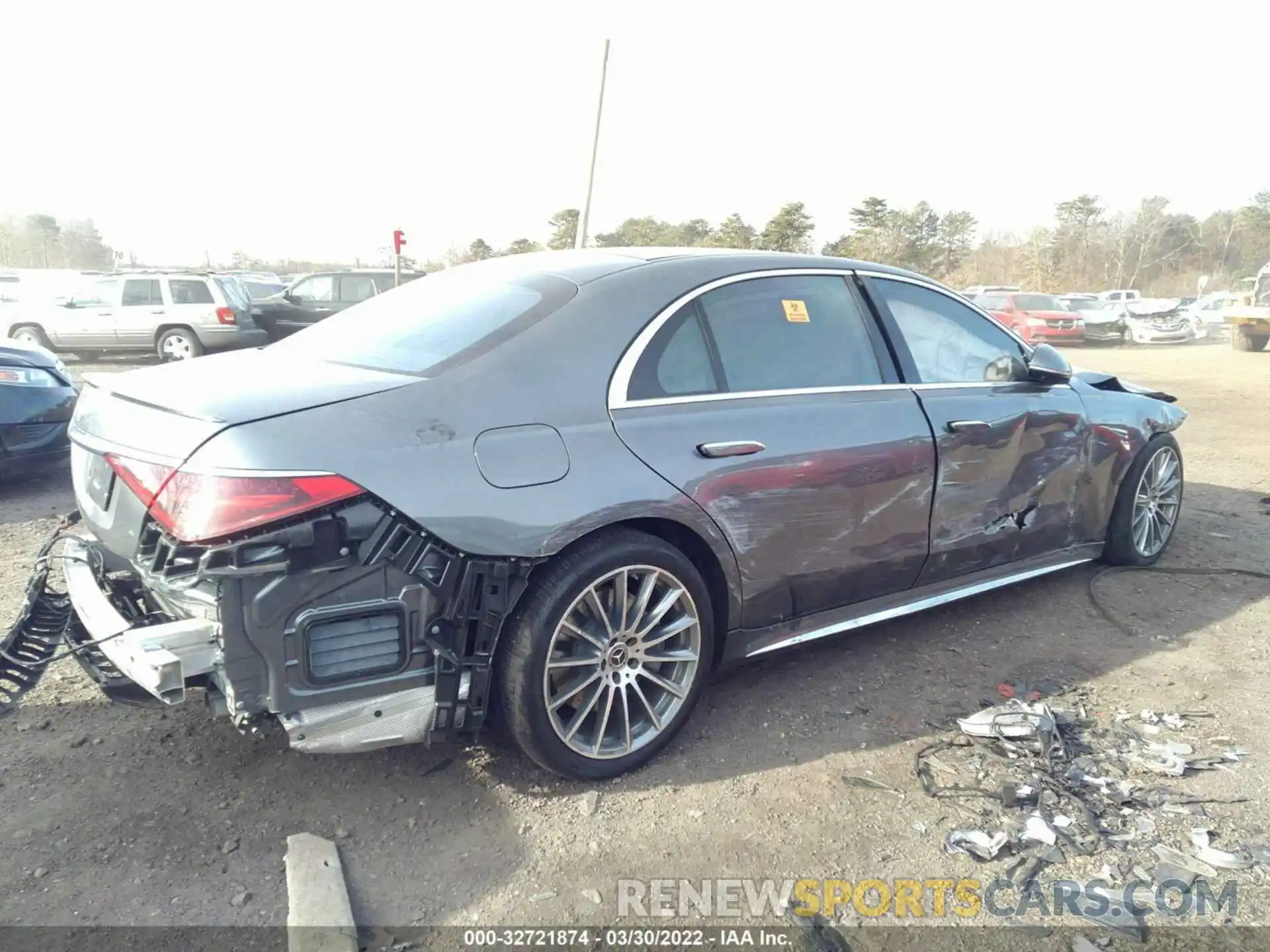 4 Photograph of a damaged car W1K6G7GB2MA043167 MERCEDES-BENZ S-CLASS 2021