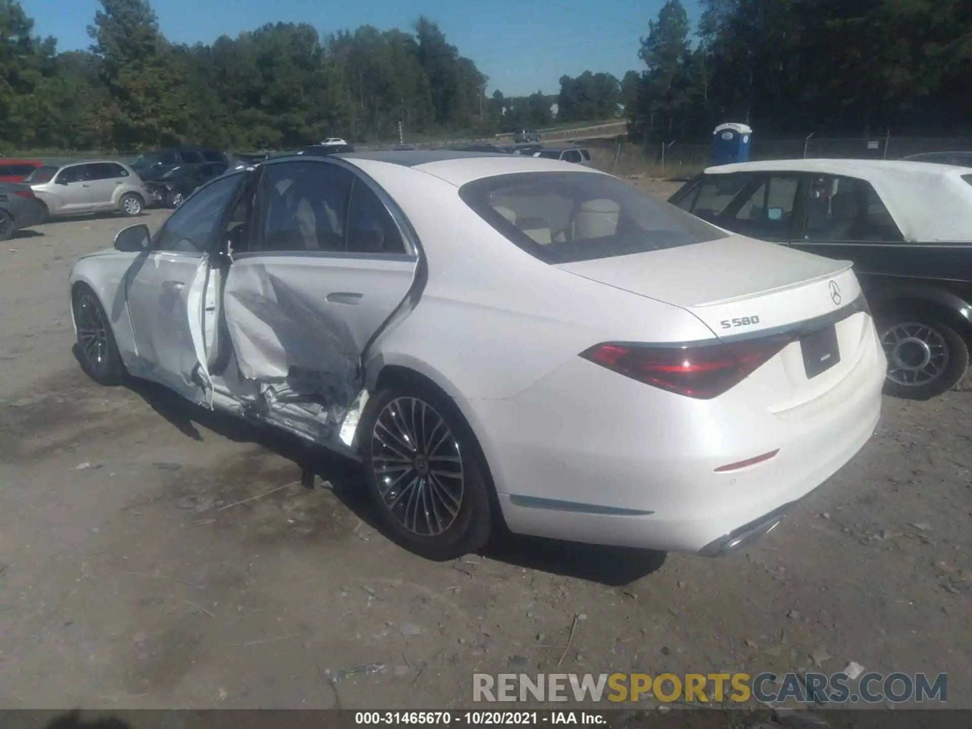 3 Photograph of a damaged car W1K6G7GB3MA019752 MERCEDES-BENZ S-CLASS 2021