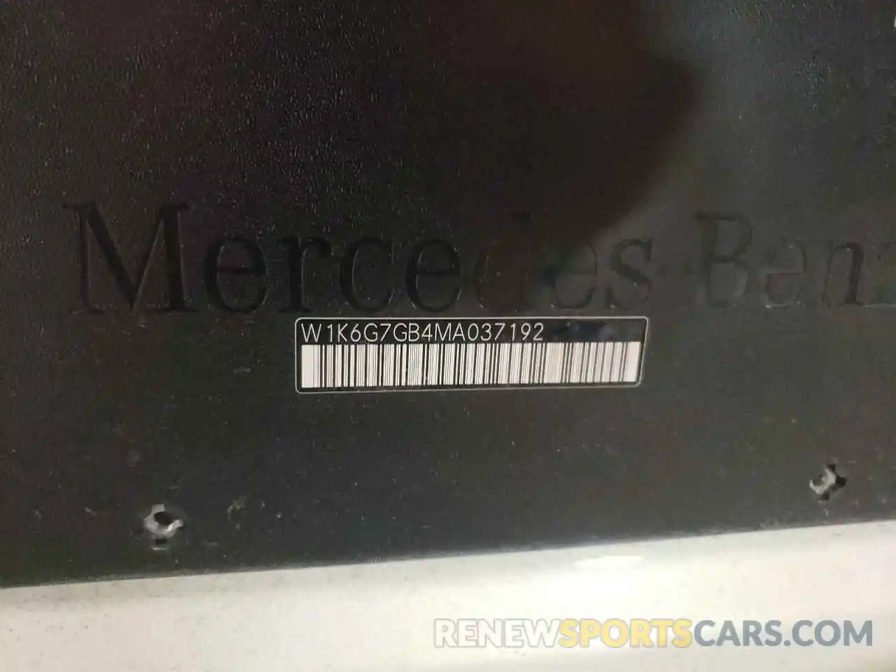 10 Photograph of a damaged car W1K6G7GB4MA037192 MERCEDES-BENZ S-CLASS 2021