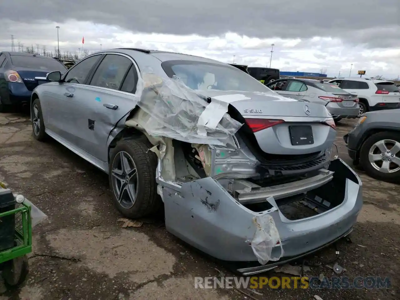 3 Photograph of a damaged car W1K6G7GB4MA052419 MERCEDES-BENZ S-CLASS 2021