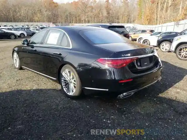 3 Photograph of a damaged car W1K6G7GB5MA020224 MERCEDES-BENZ S-CLASS 2021