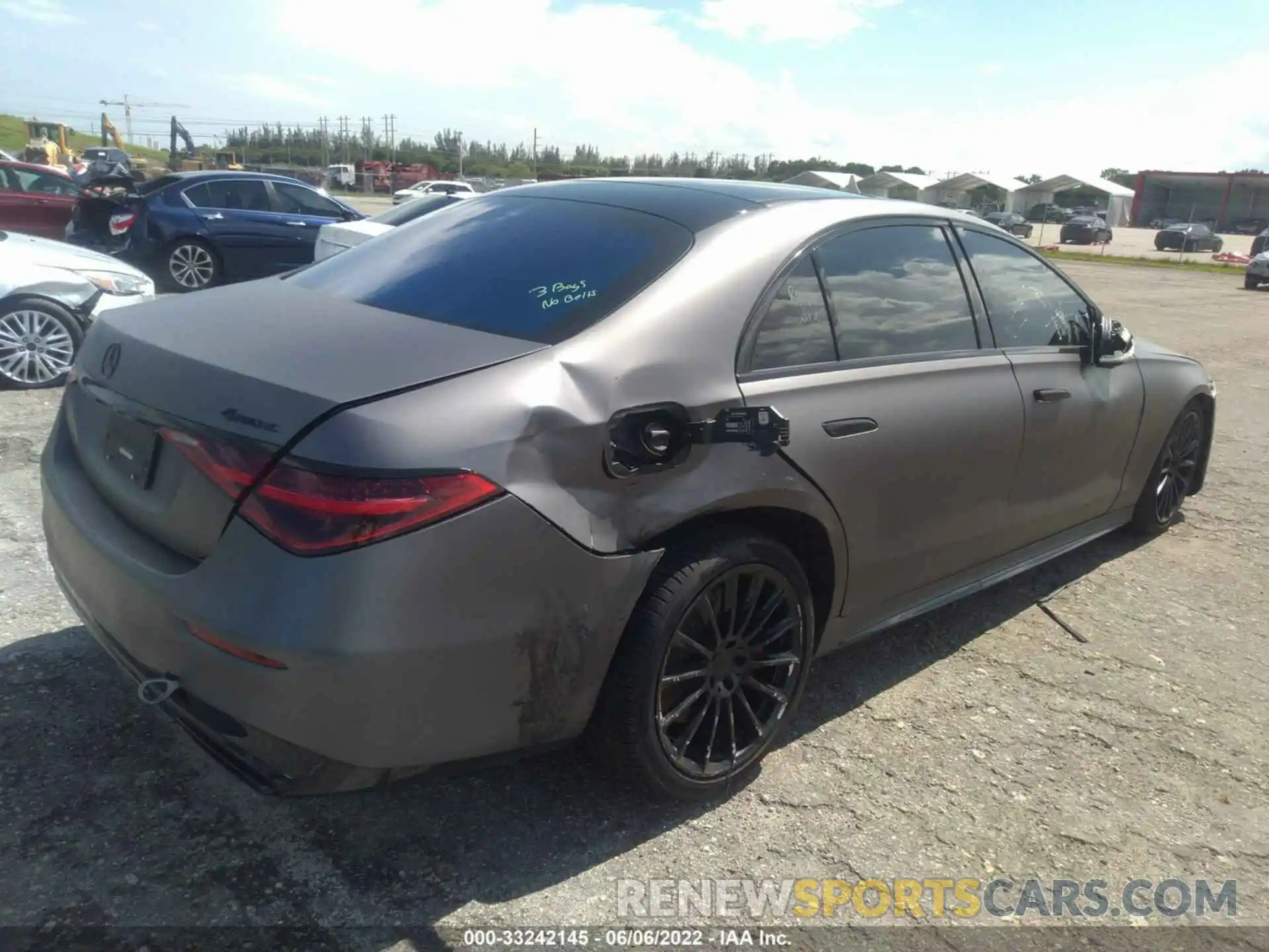 4 Photograph of a damaged car W1K6G7GB6MA017803 MERCEDES-BENZ S-CLASS 2021