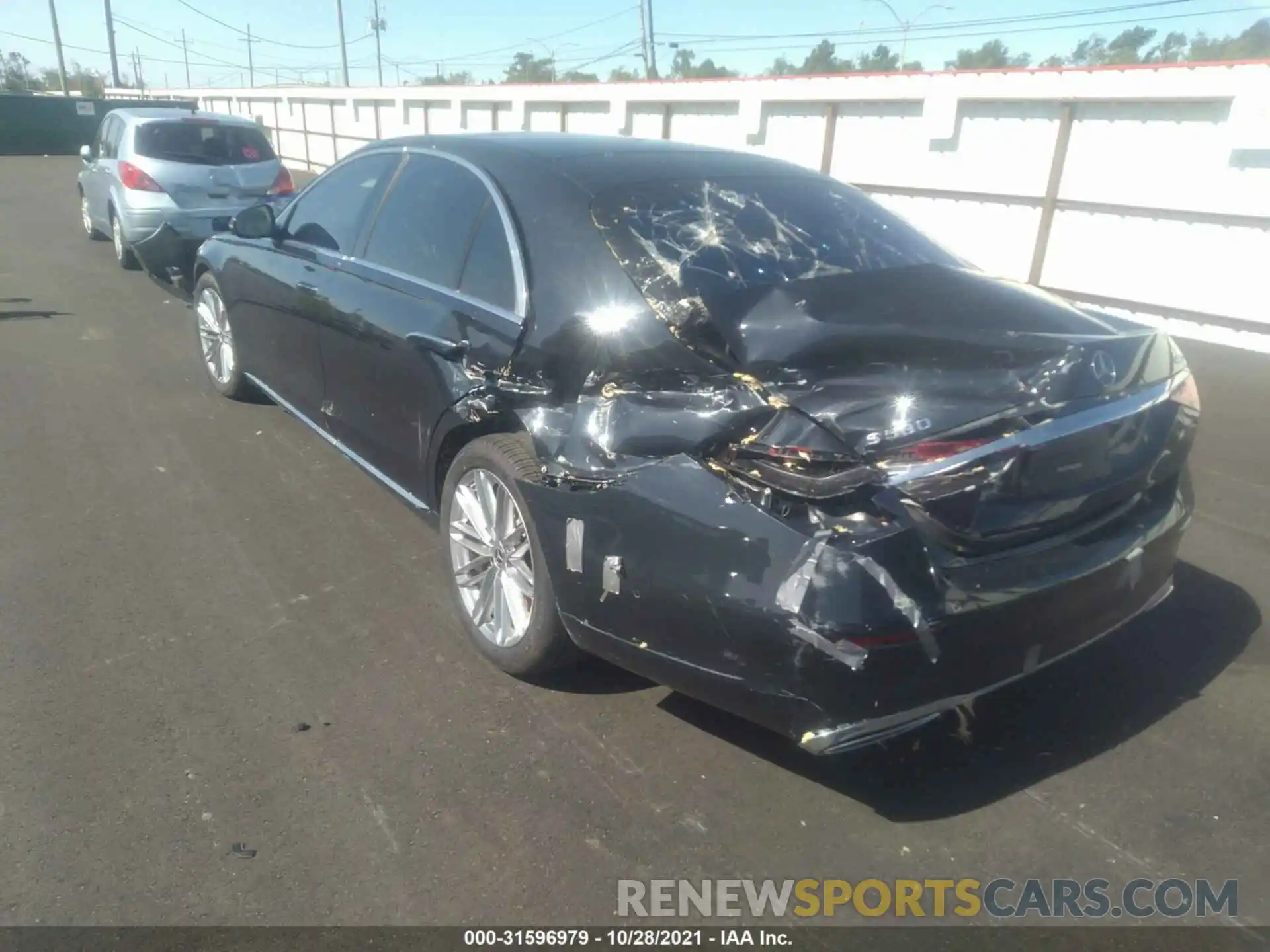 3 Photograph of a damaged car W1K6G7GB6MA018840 MERCEDES-BENZ S-CLASS 2021