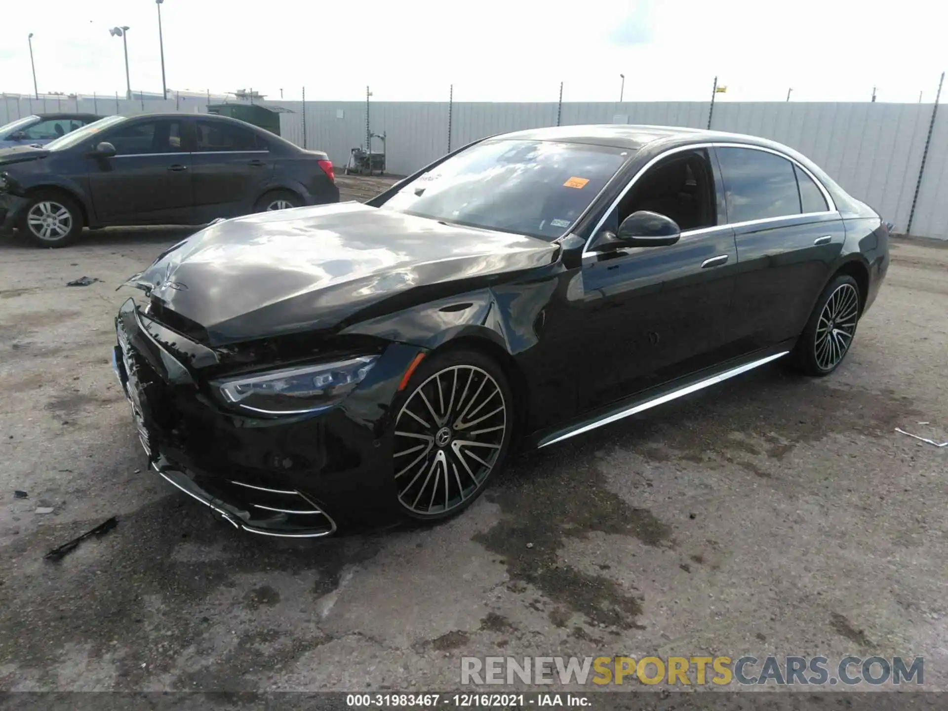 2 Photograph of a damaged car W1K6G7GB6MA042104 MERCEDES-BENZ S-CLASS 2021