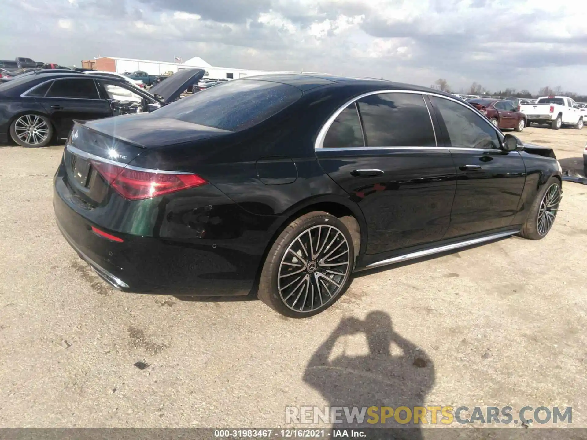 4 Фотография поврежденного автомобиля W1K6G7GB6MA042104 MERCEDES-BENZ S-CLASS 2021