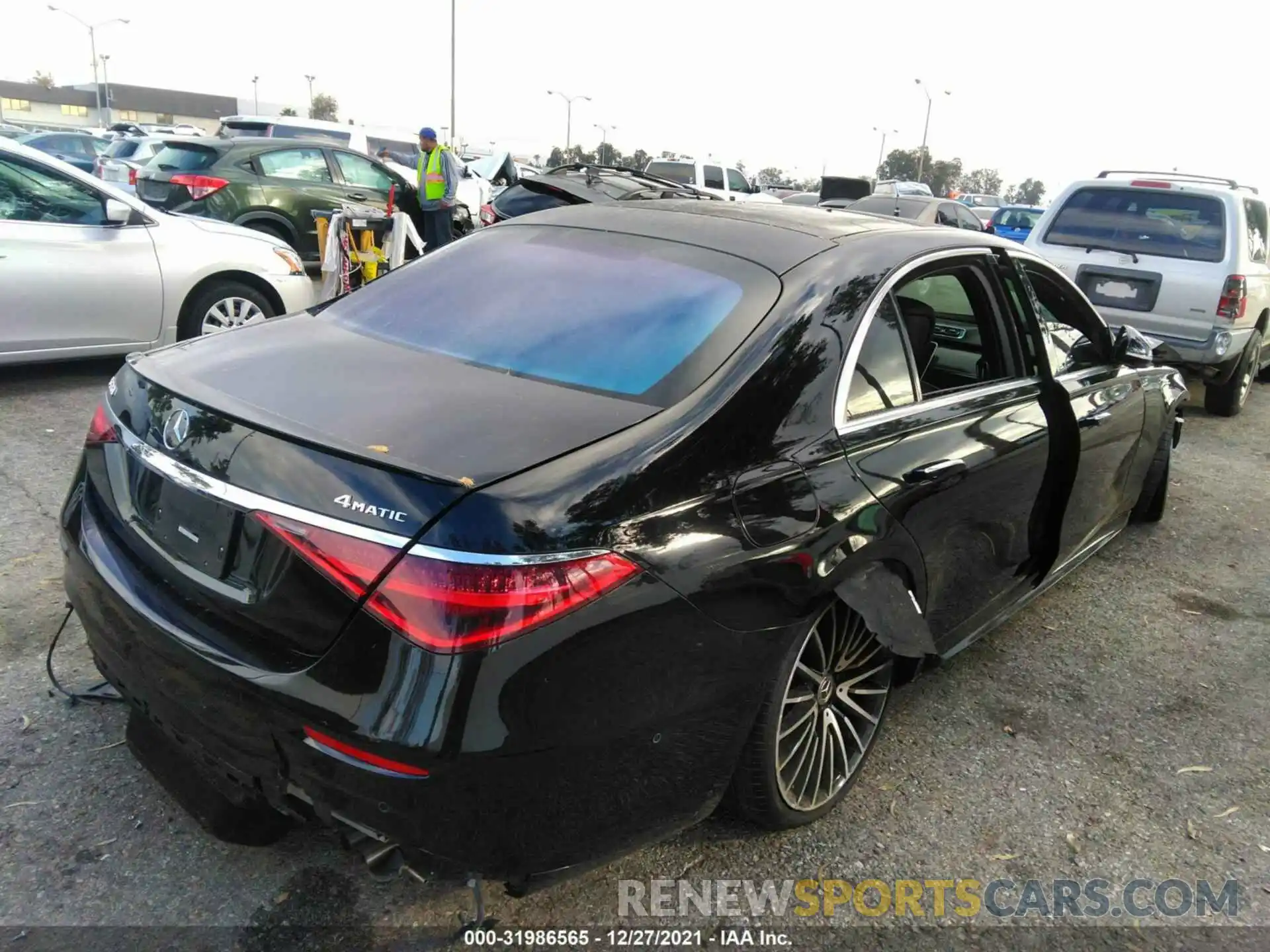 4 Photograph of a damaged car W1K6G7GB6MA045987 MERCEDES-BENZ S-CLASS 2021