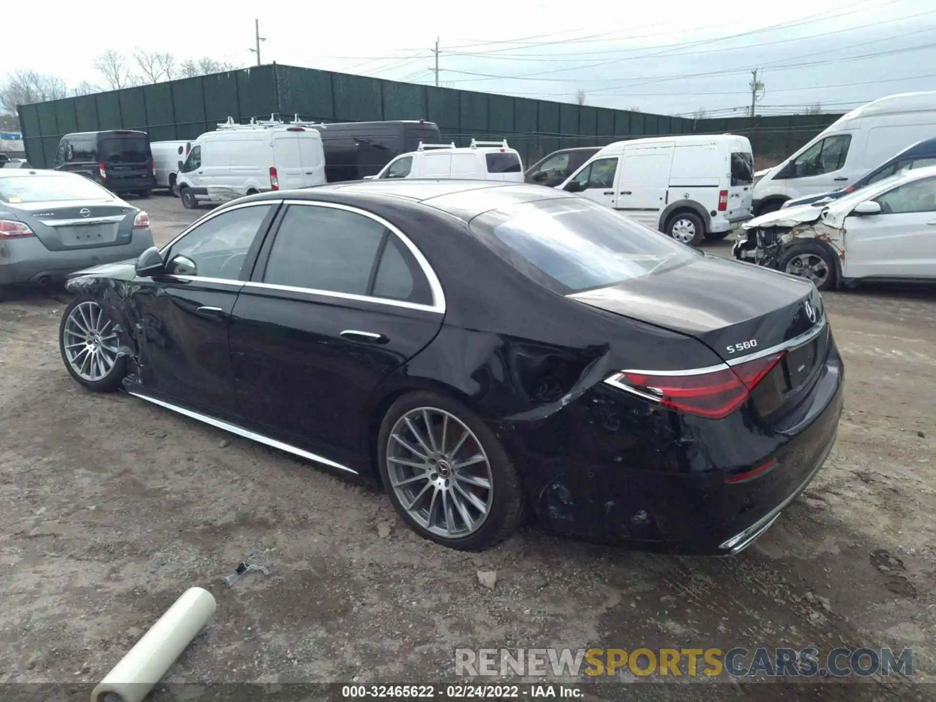 3 Photograph of a damaged car W1K6G7GB7MA017597 MERCEDES-BENZ S-CLASS 2021