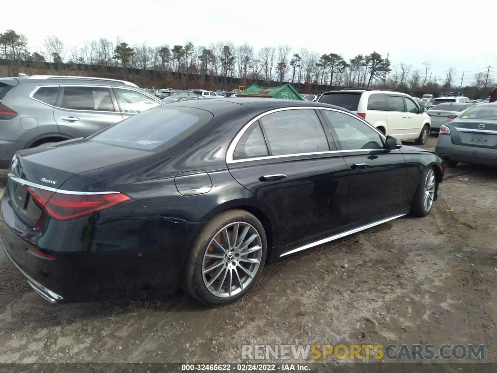 4 Фотография поврежденного автомобиля W1K6G7GB7MA017597 MERCEDES-BENZ S-CLASS 2021