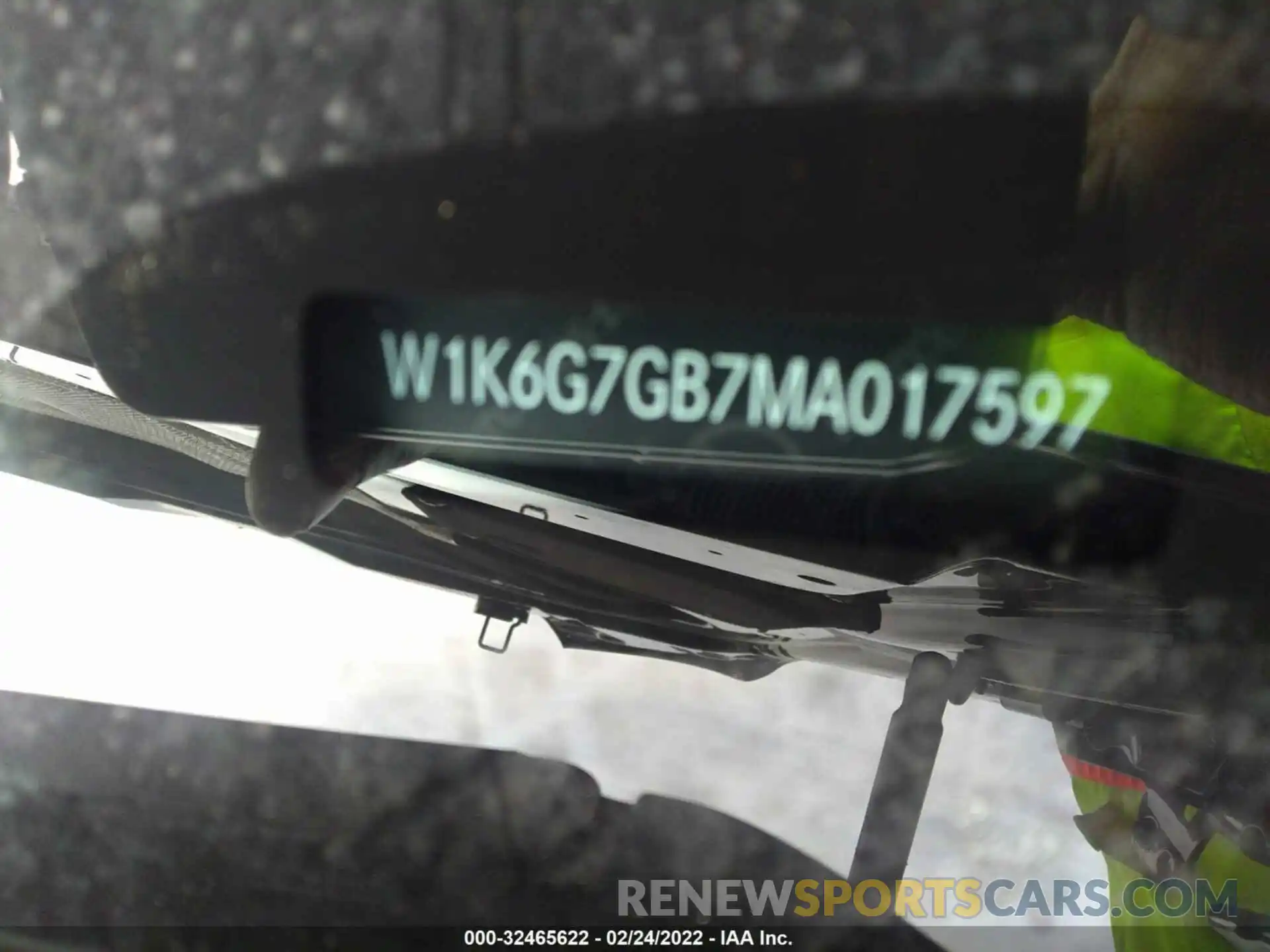 9 Photograph of a damaged car W1K6G7GB7MA017597 MERCEDES-BENZ S-CLASS 2021