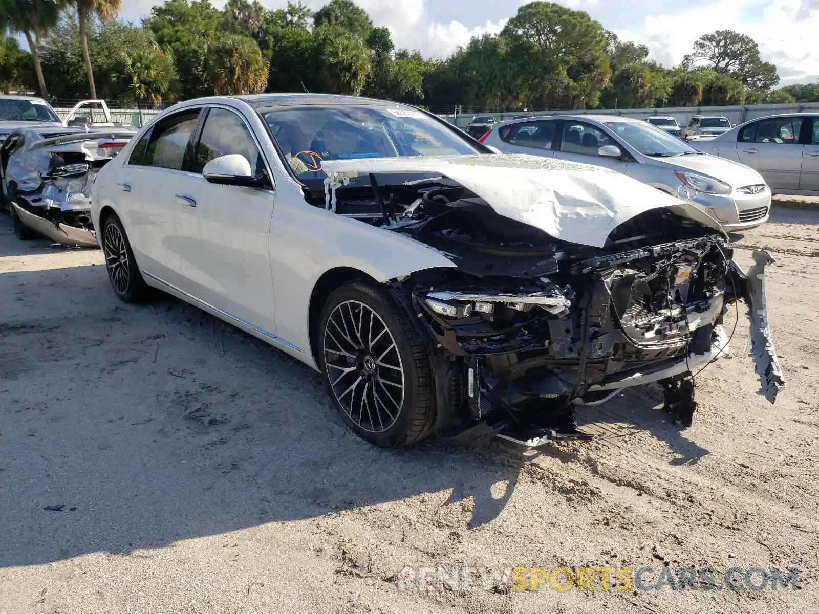 1 Photograph of a damaged car W1K6G7GB7MA039566 MERCEDES-BENZ S-CLASS 2021