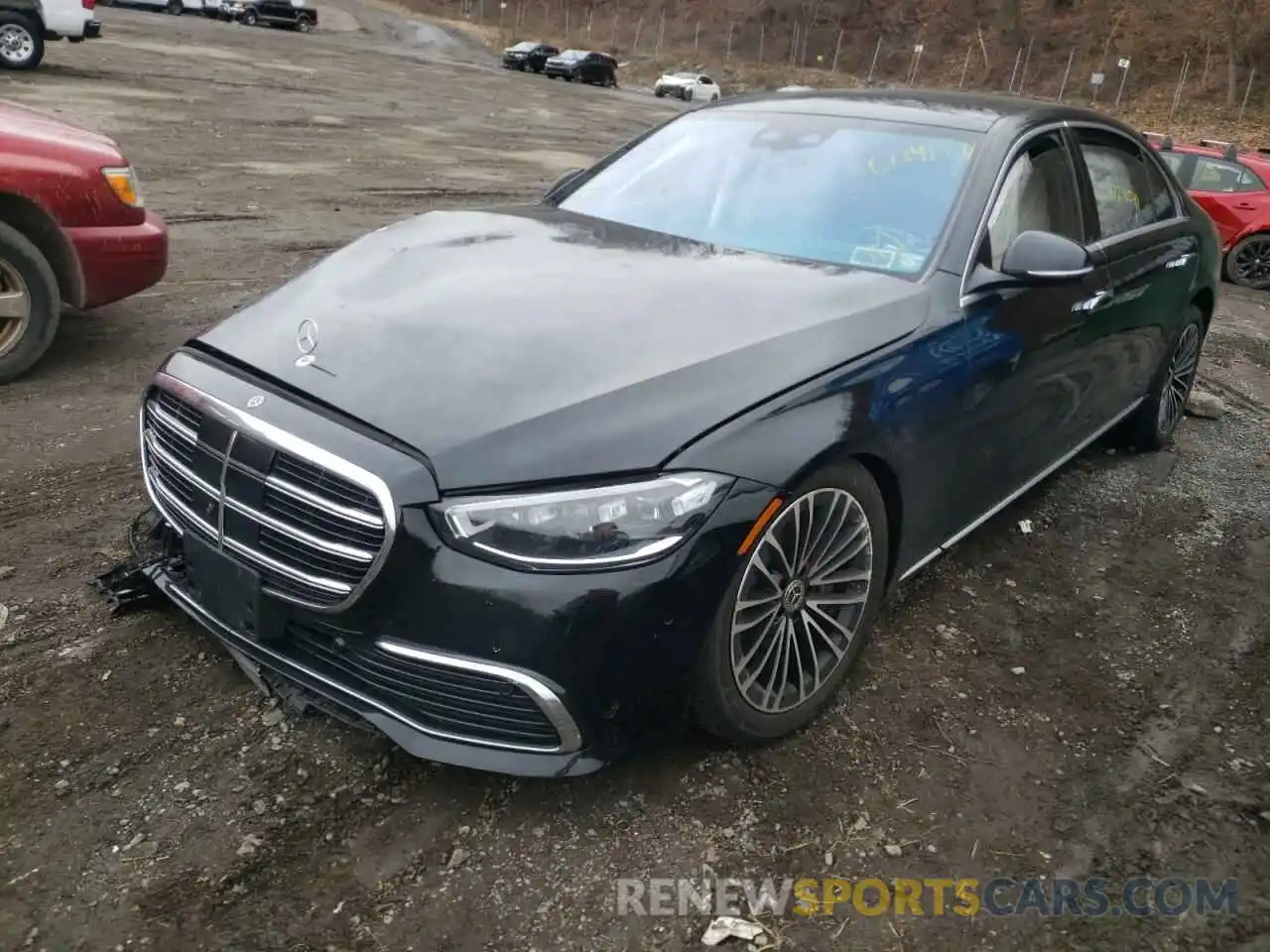 2 Photograph of a damaged car W1K6G7GB7MA041981 MERCEDES-BENZ S-CLASS 2021