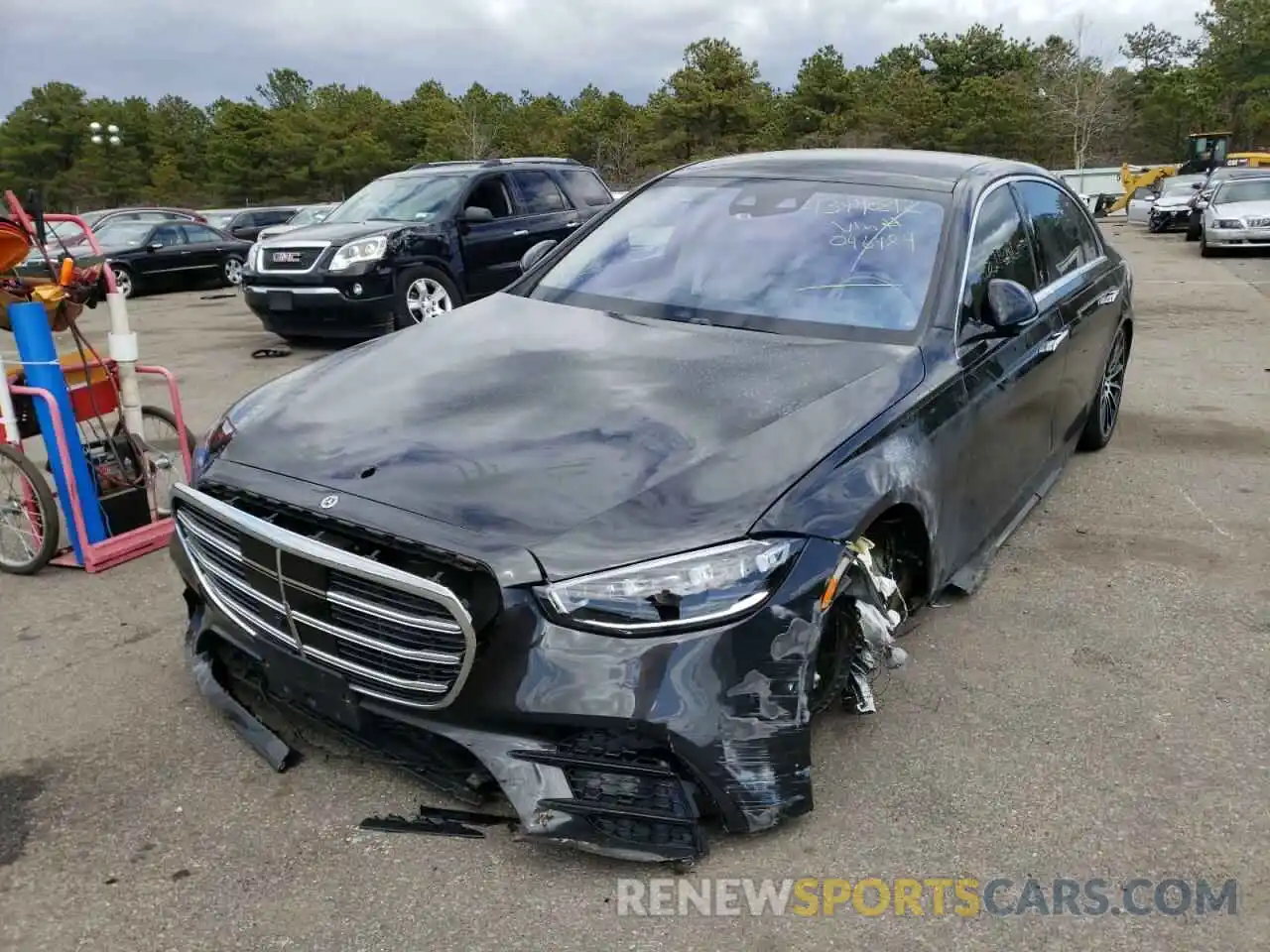 2 Photograph of a damaged car W1K6G7GB7MA046484 MERCEDES-BENZ S-CLASS 2021