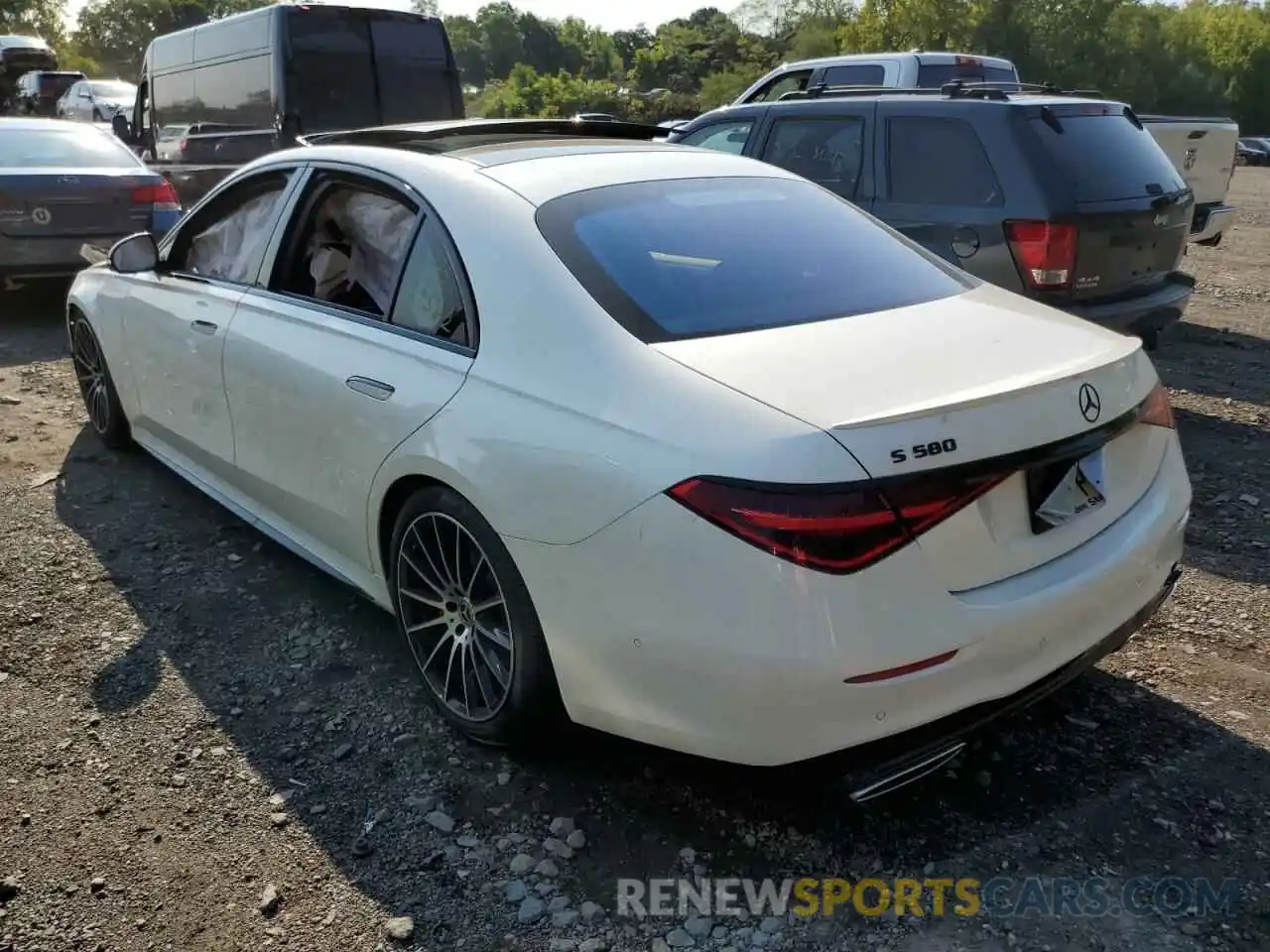 3 Photograph of a damaged car W1K6G7GB7MA048932 MERCEDES-BENZ S-CLASS 2021