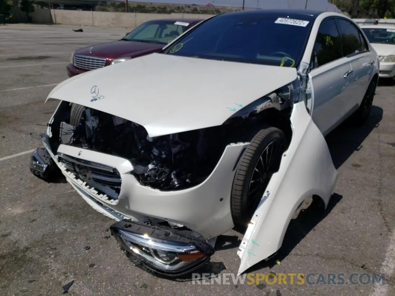 2 Photograph of a damaged car W1K6G7GB9MA039701 MERCEDES-BENZ S-CLASS 2021