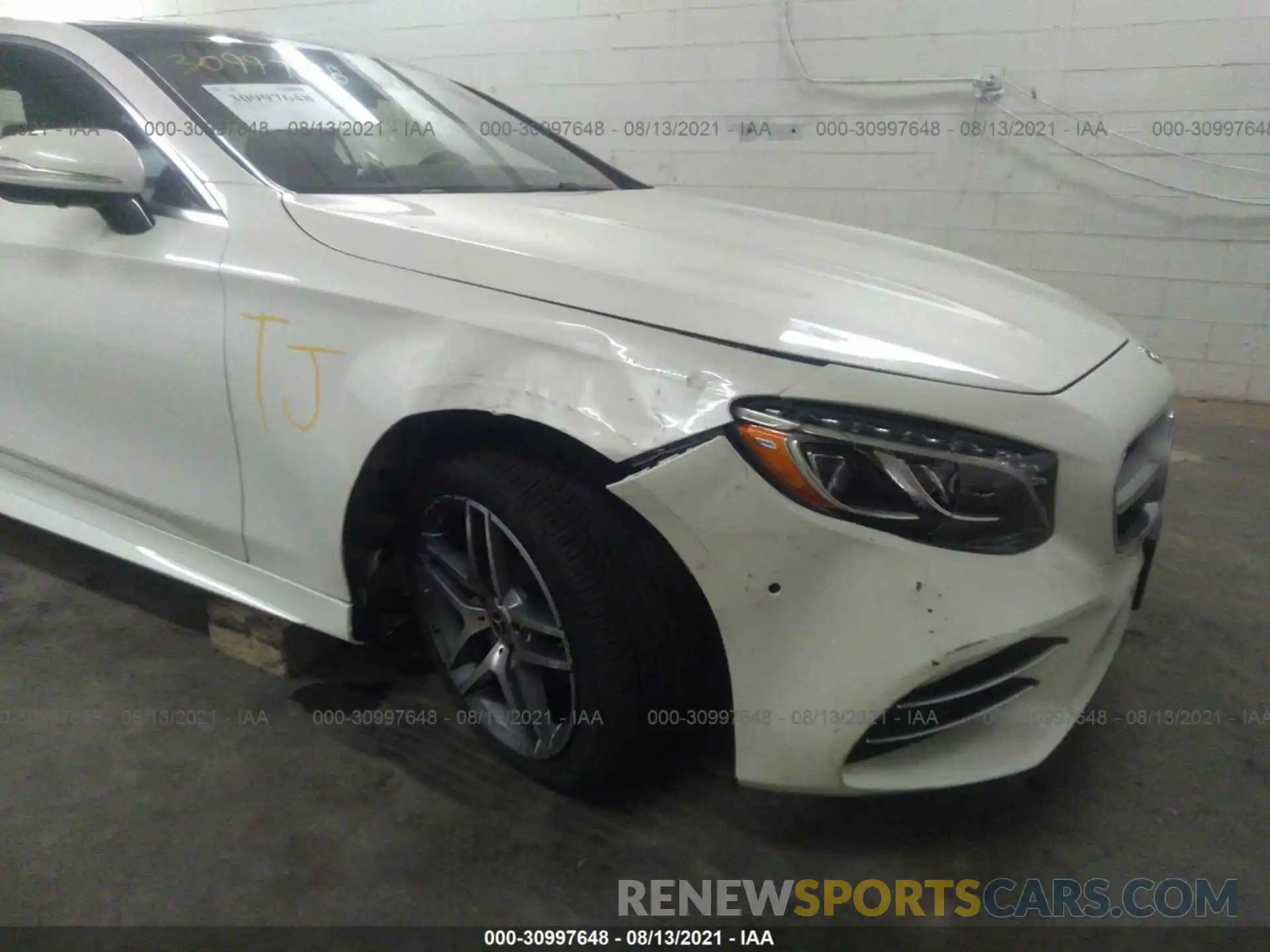 6 Photograph of a damaged car W1KXJ8GB4MA051105 MERCEDES-BENZ S-CLASS 2021