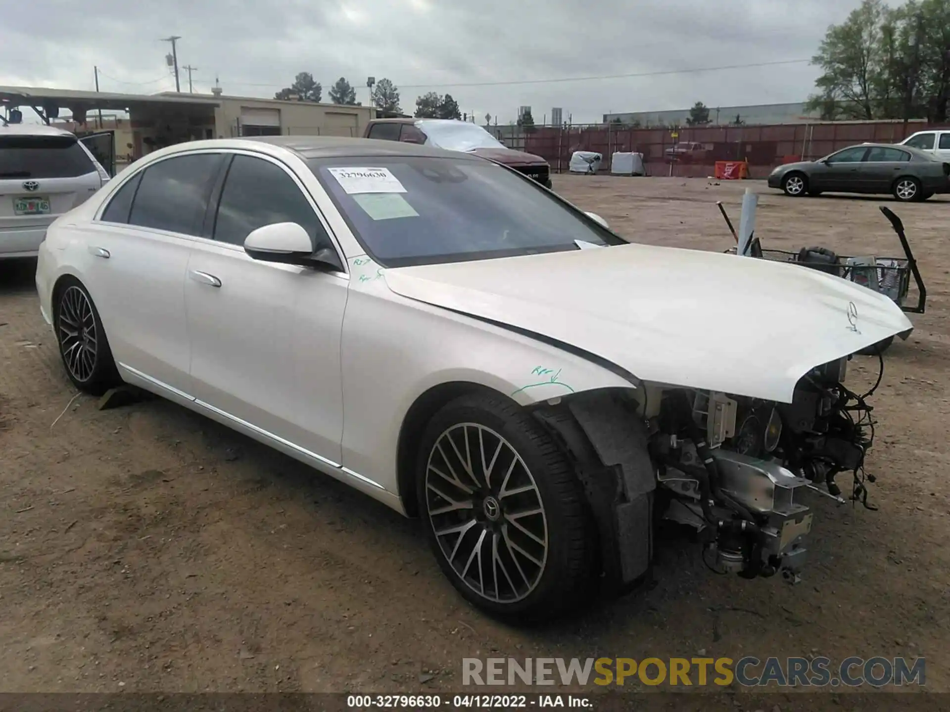 1 Photograph of a damaged car W1K6G6DB2NA070787 MERCEDES-BENZ S-CLASS 2022