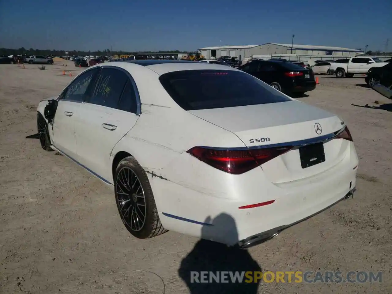 3 Photograph of a damaged car W1K6G6DB3NA092653 MERCEDES-BENZ S-CLASS 2022