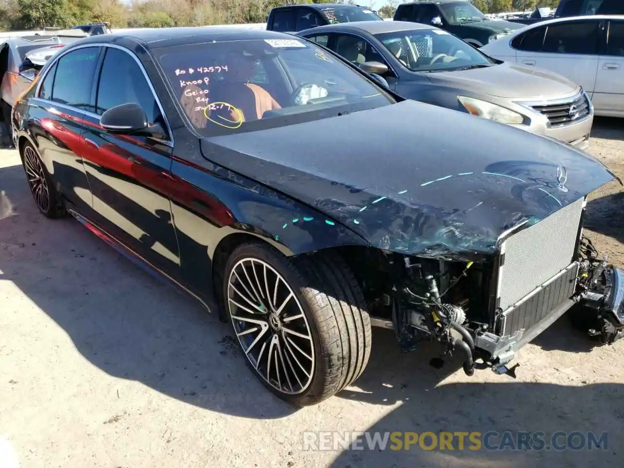 1 Photograph of a damaged car W1K6G6DB8NA081275 MERCEDES-BENZ S-CLASS 2022