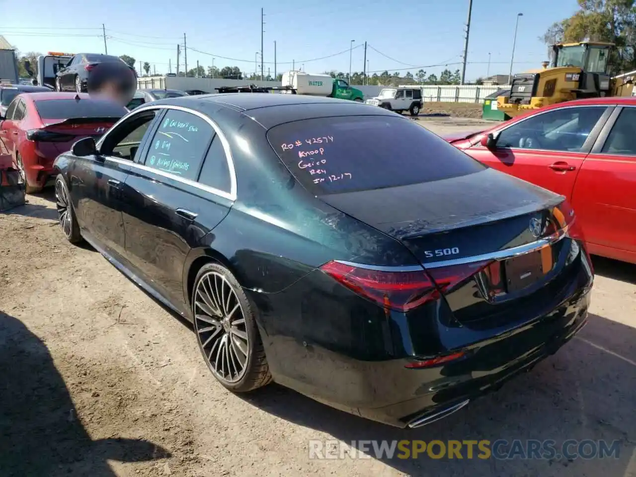 3 Photograph of a damaged car W1K6G6DB8NA081275 MERCEDES-BENZ S-CLASS 2022