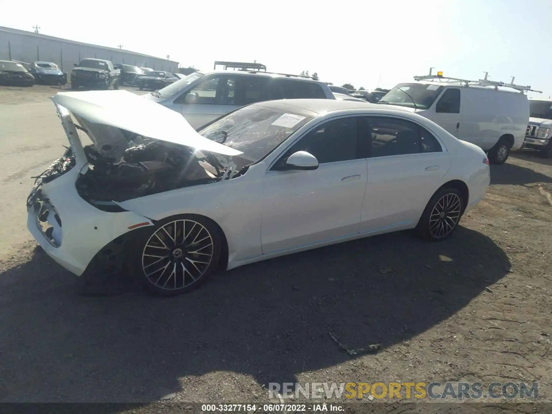 2 Photograph of a damaged car W1K6G7GB0NA095737 MERCEDES-BENZ S-CLASS 2022