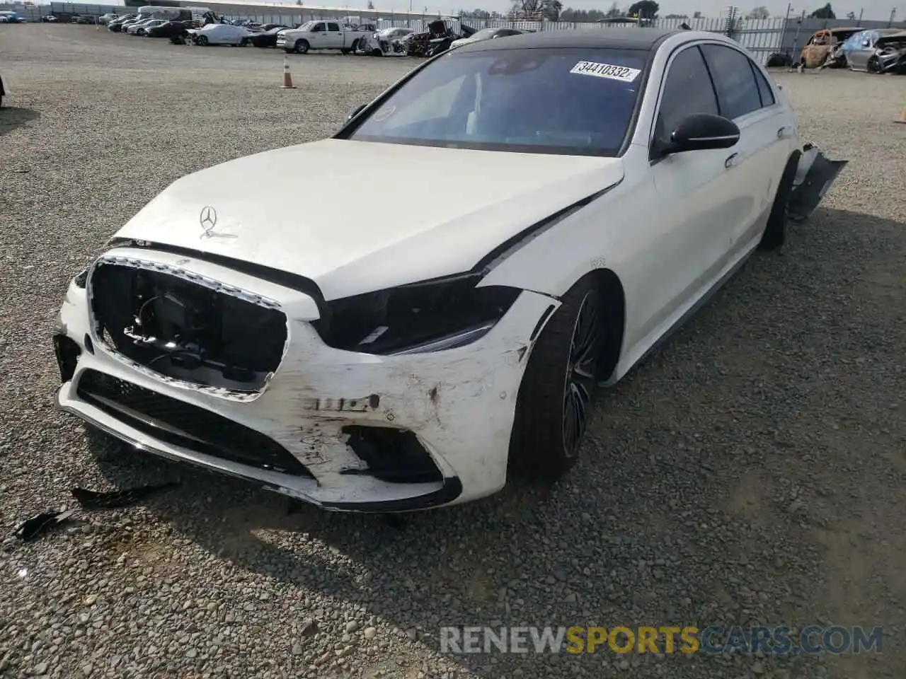 2 Photograph of a damaged car W1K6G7GB3NA096414 MERCEDES-BENZ S-CLASS 2022