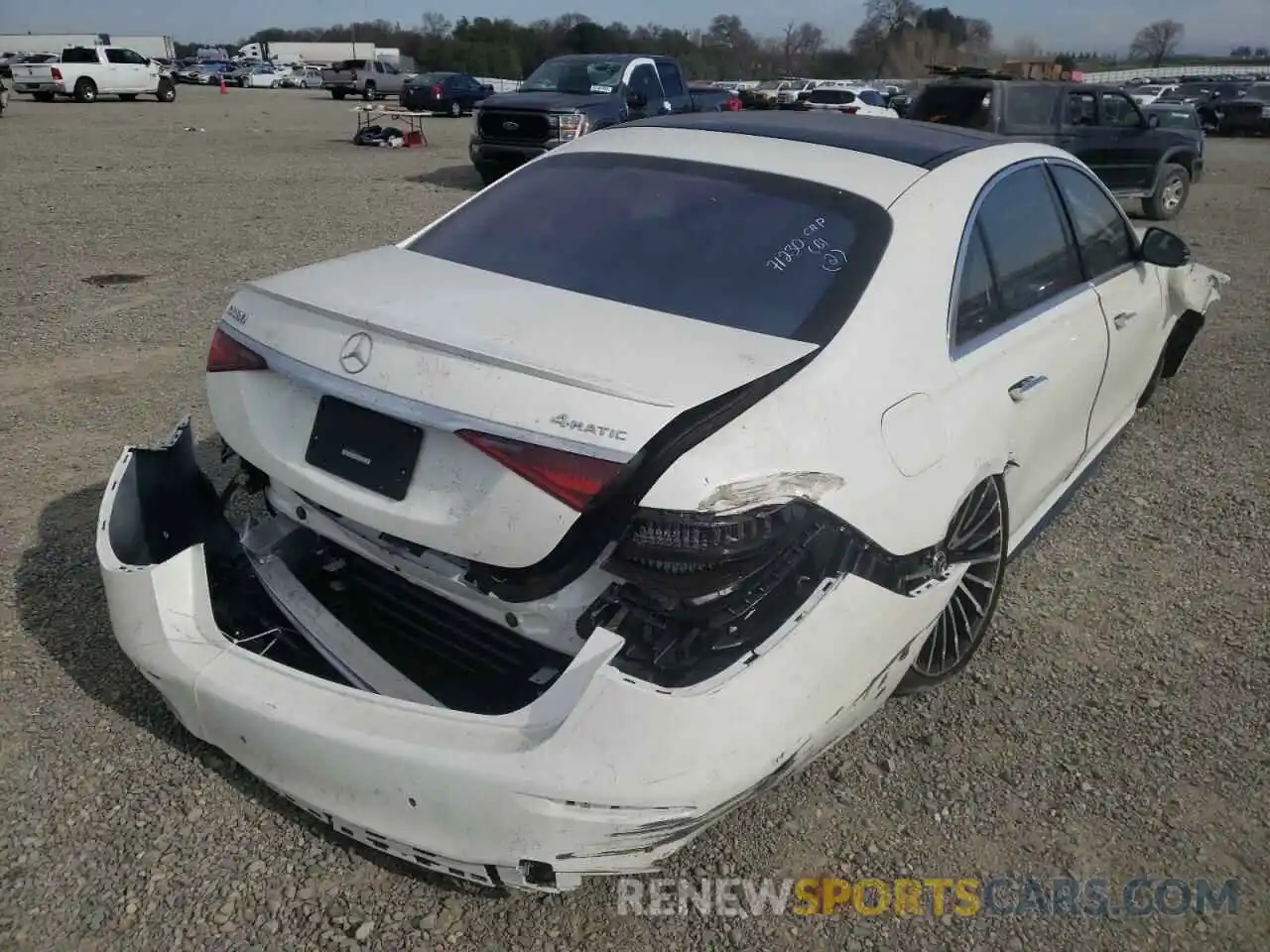 4 Photograph of a damaged car W1K6G7GB3NA096414 MERCEDES-BENZ S-CLASS 2022