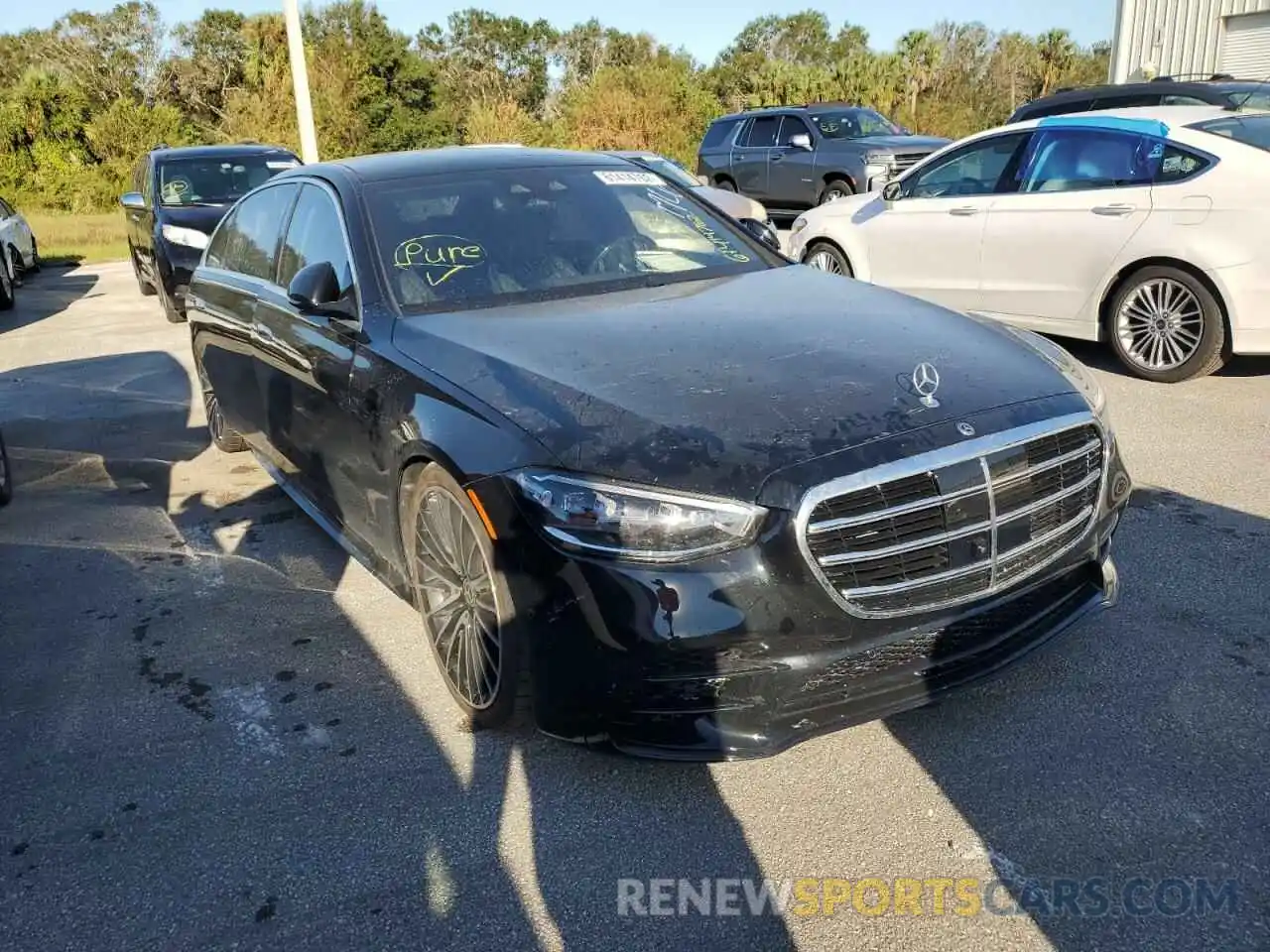 1 Photograph of a damaged car W1K6G7GB8NA129777 MERCEDES-BENZ S-CLASS 2022