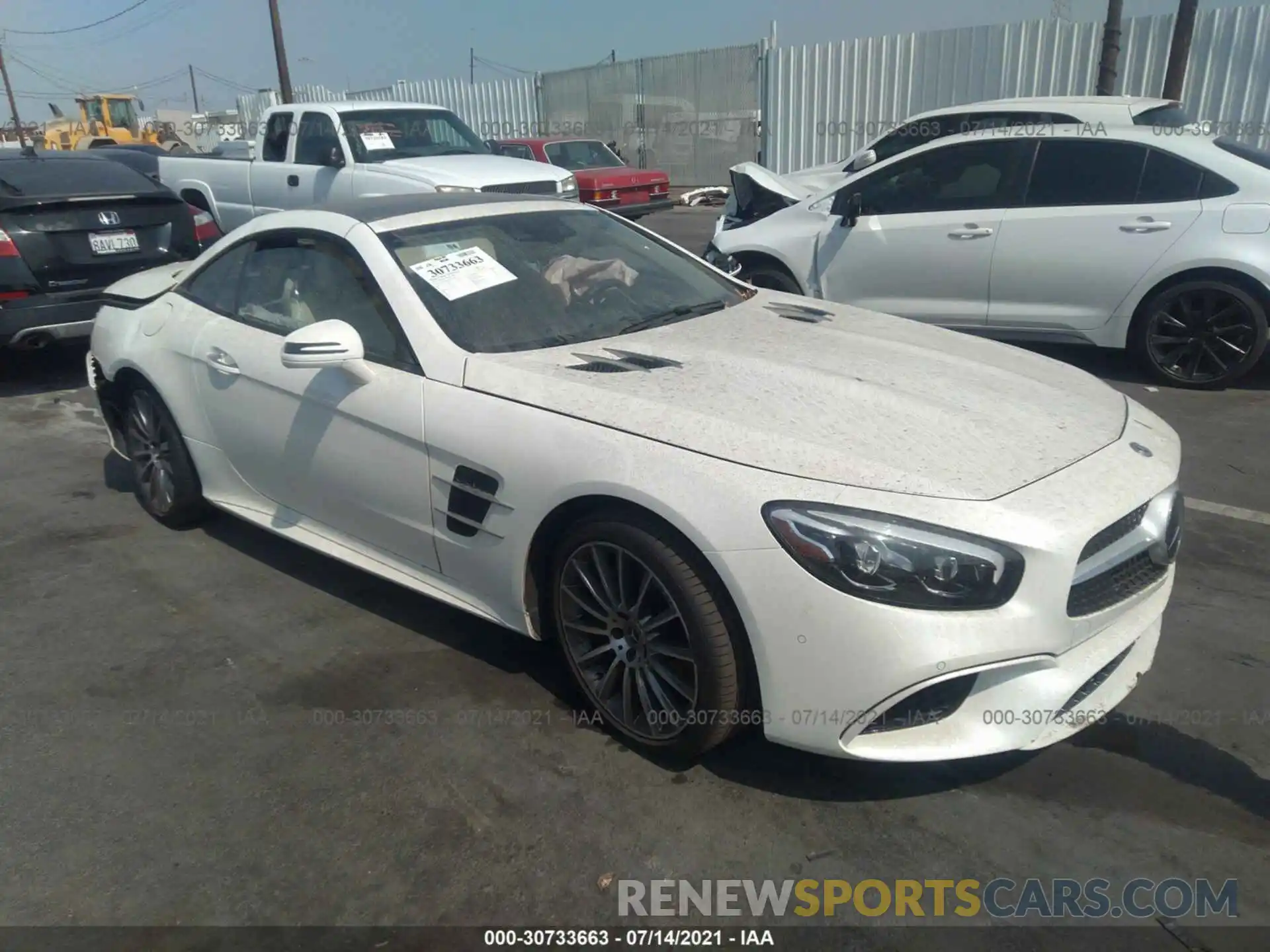 1 Photograph of a damaged car WDDJK6GA3KF055628 MERCEDES-BENZ SL 2019