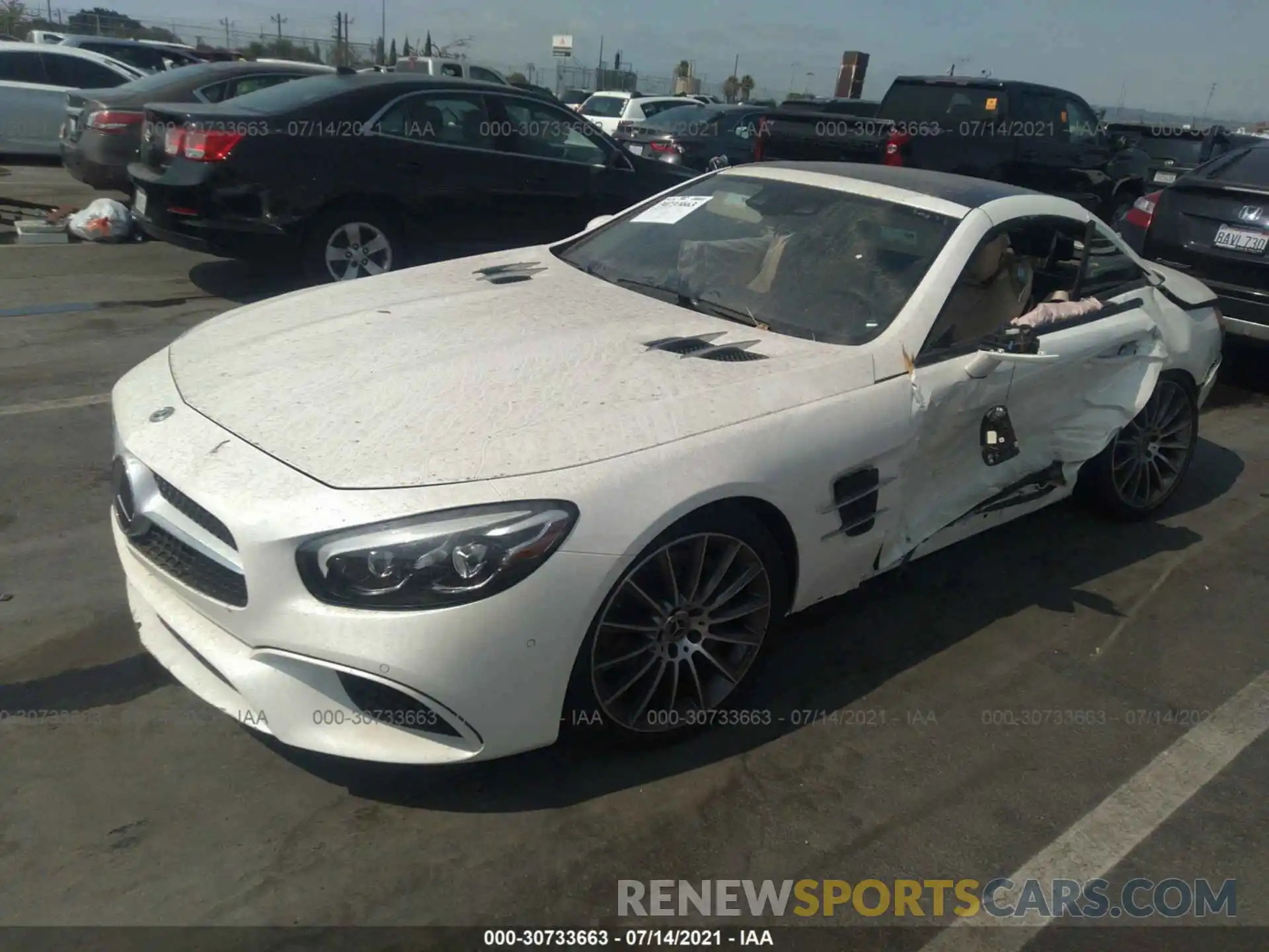 2 Фотография поврежденного автомобиля WDDJK6GA3KF055628 MERCEDES-BENZ SL 2019