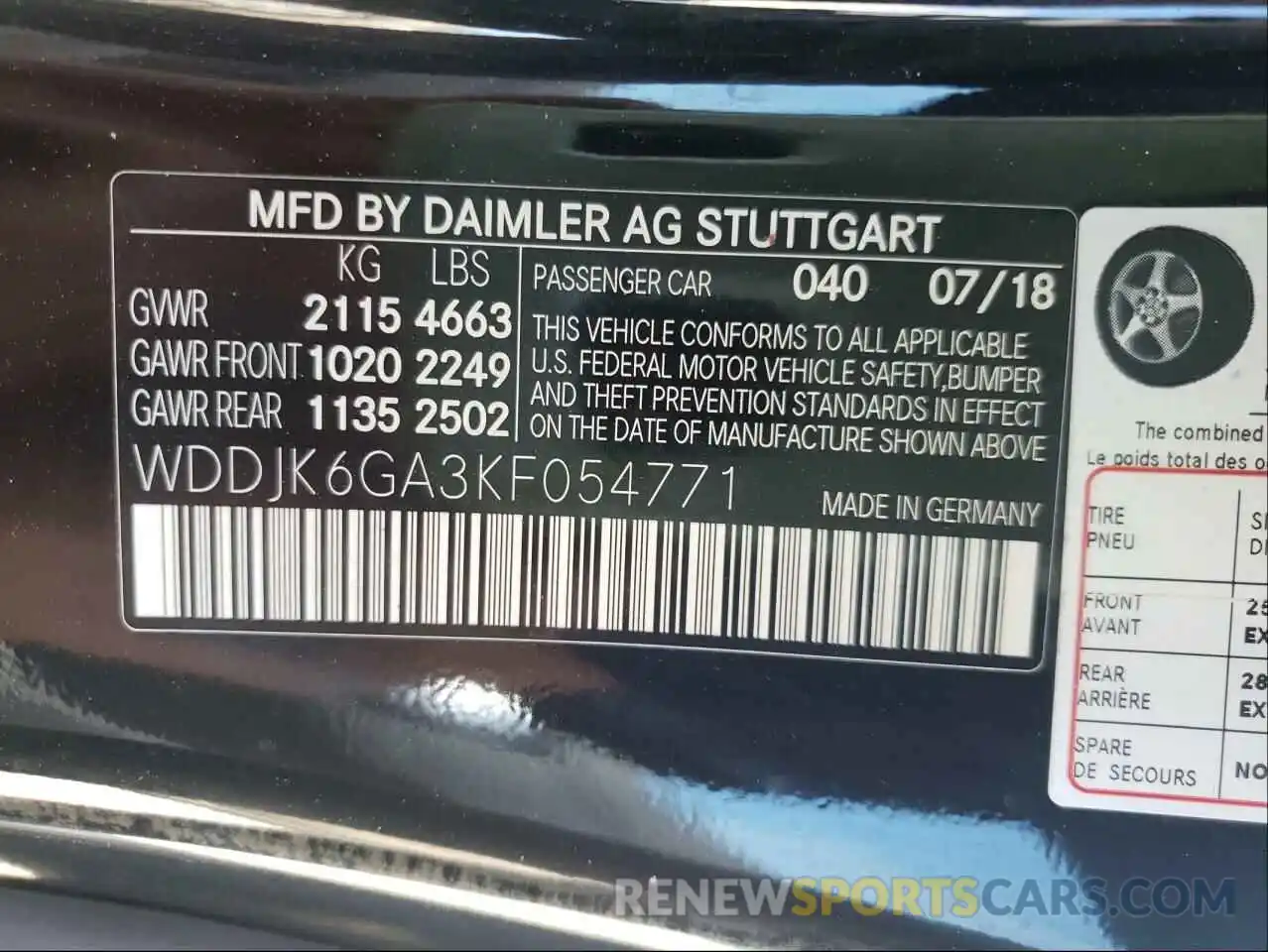 10 Photograph of a damaged car WDDJK6GA3KF054771 MERCEDES-BENZ SL-CLASS 2019