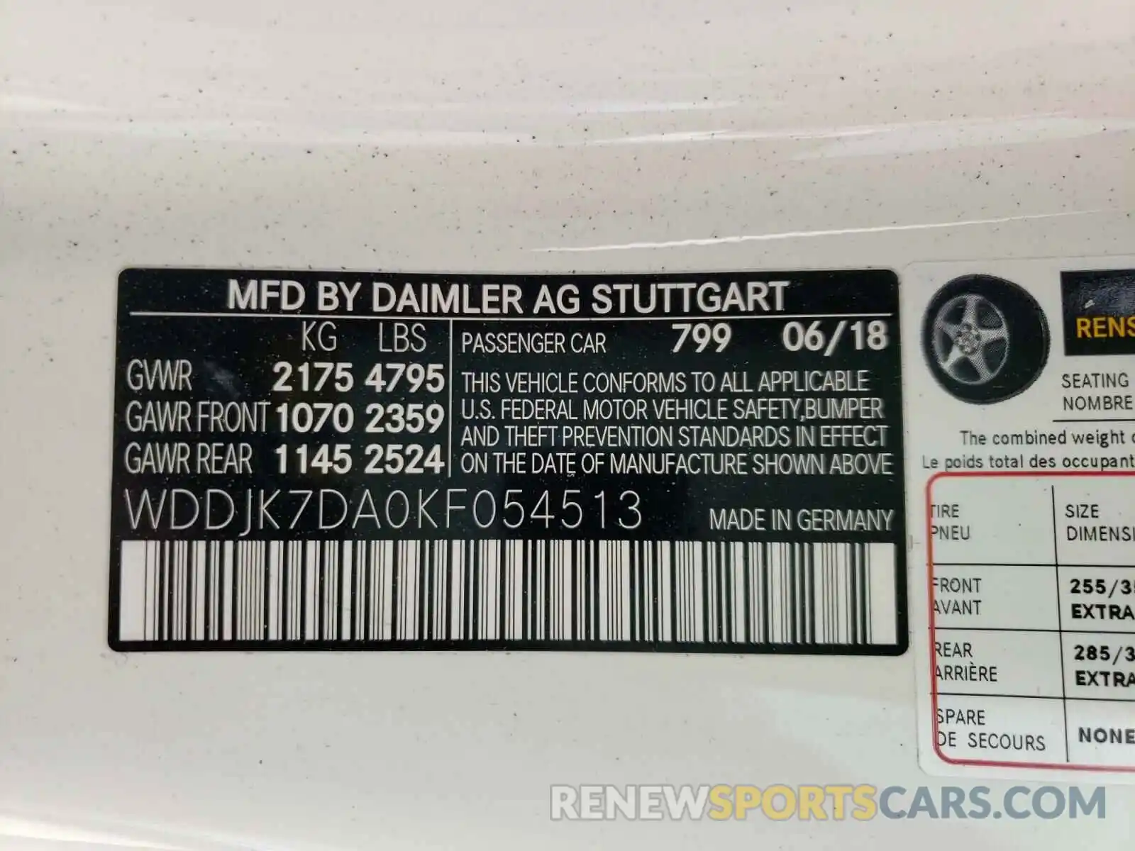 10 Photograph of a damaged car WDDJK7DA0KF054513 MERCEDES-BENZ SL-CLASS 2019