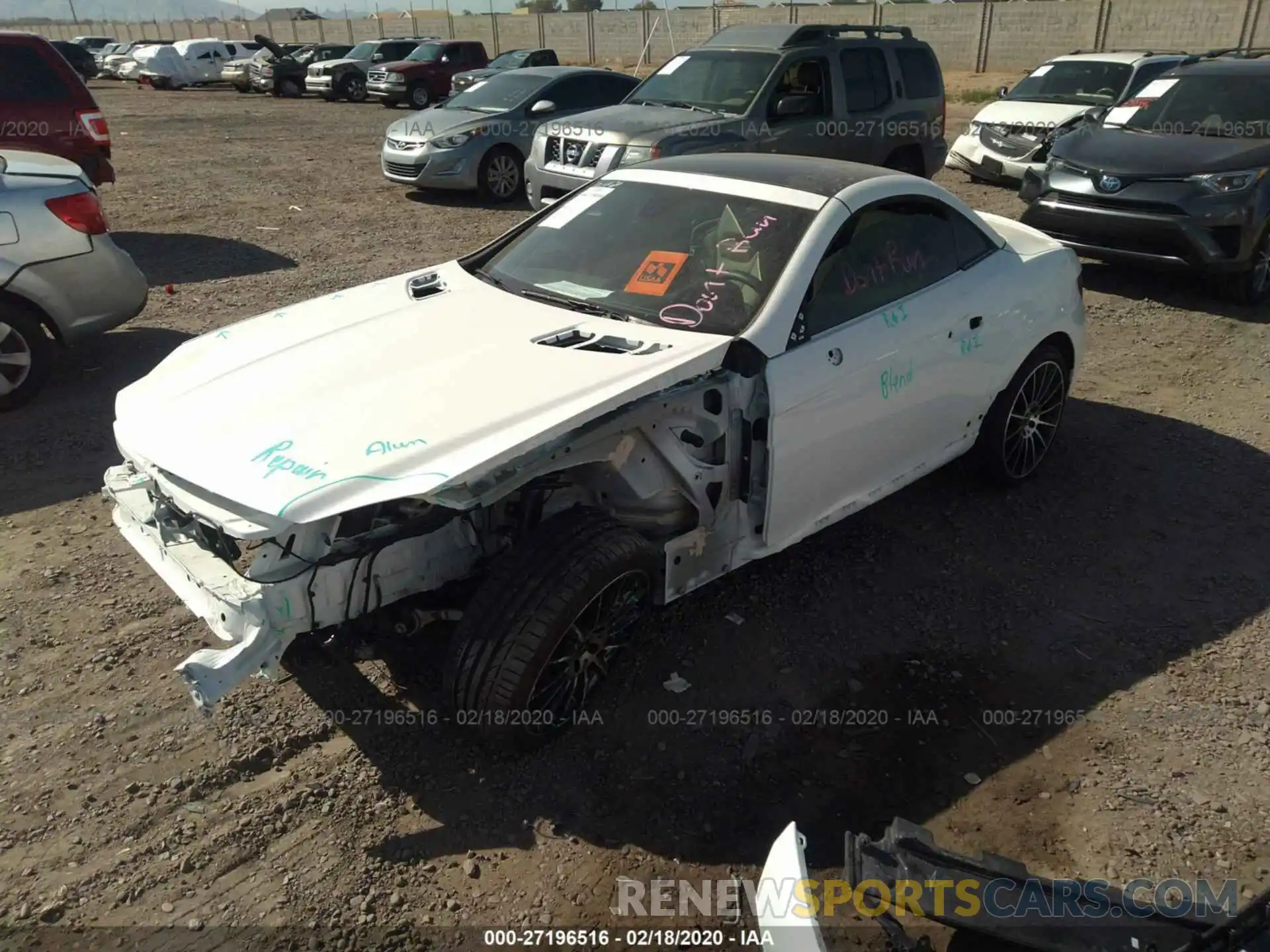 2 Photograph of a damaged car WDDPK3JAXKF161706 MERCEDES-BENZ SLC 2019