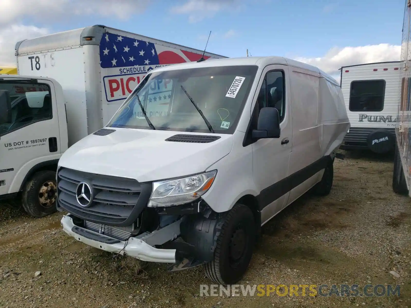 2 Photograph of a damaged car W1W70BGY7KT017275 MERCEDES-BENZ SPRINTER 2019