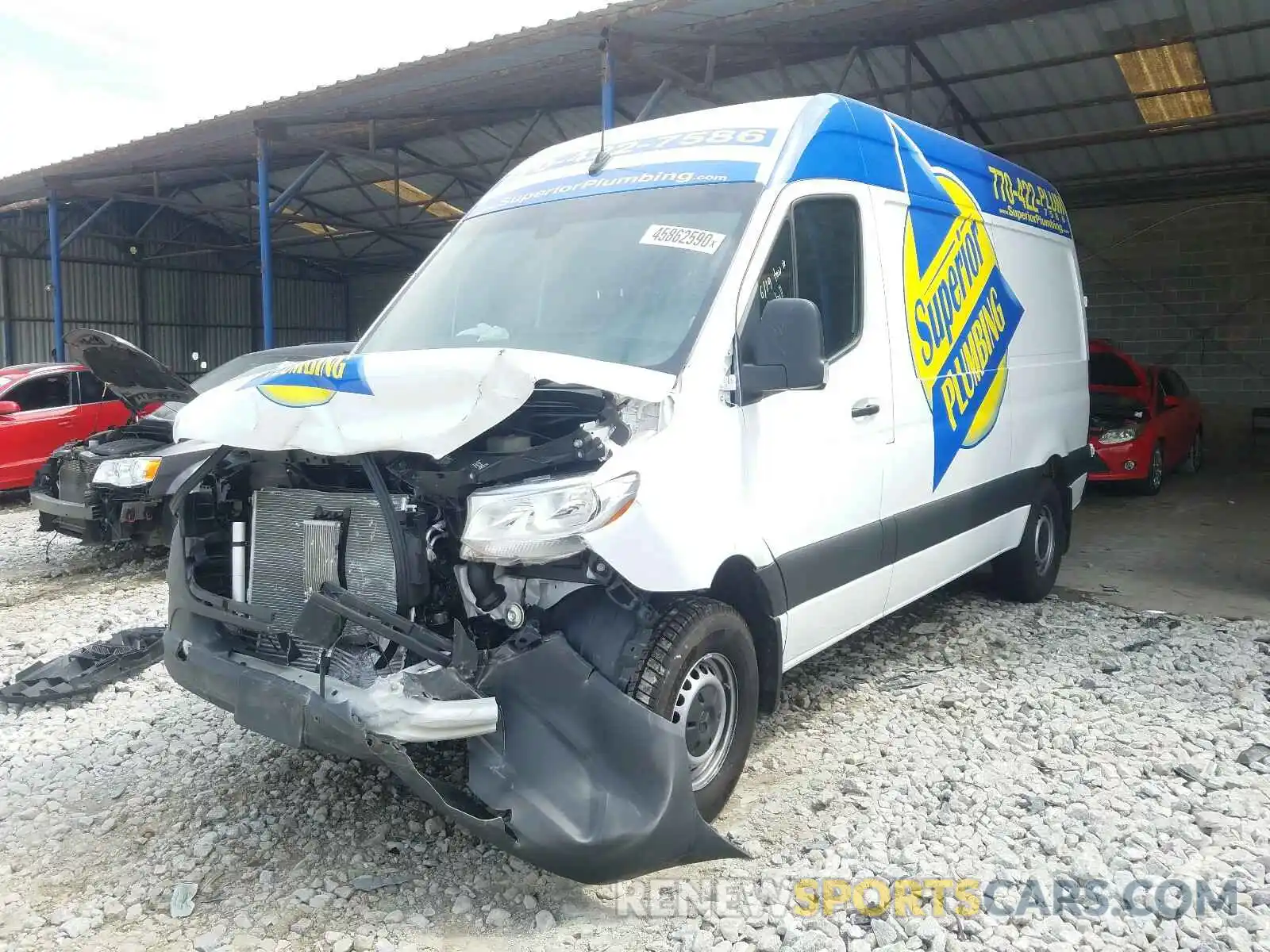 2 Photograph of a damaged car W1Y40BHY6KT019494 MERCEDES-BENZ SPRINTER 2019