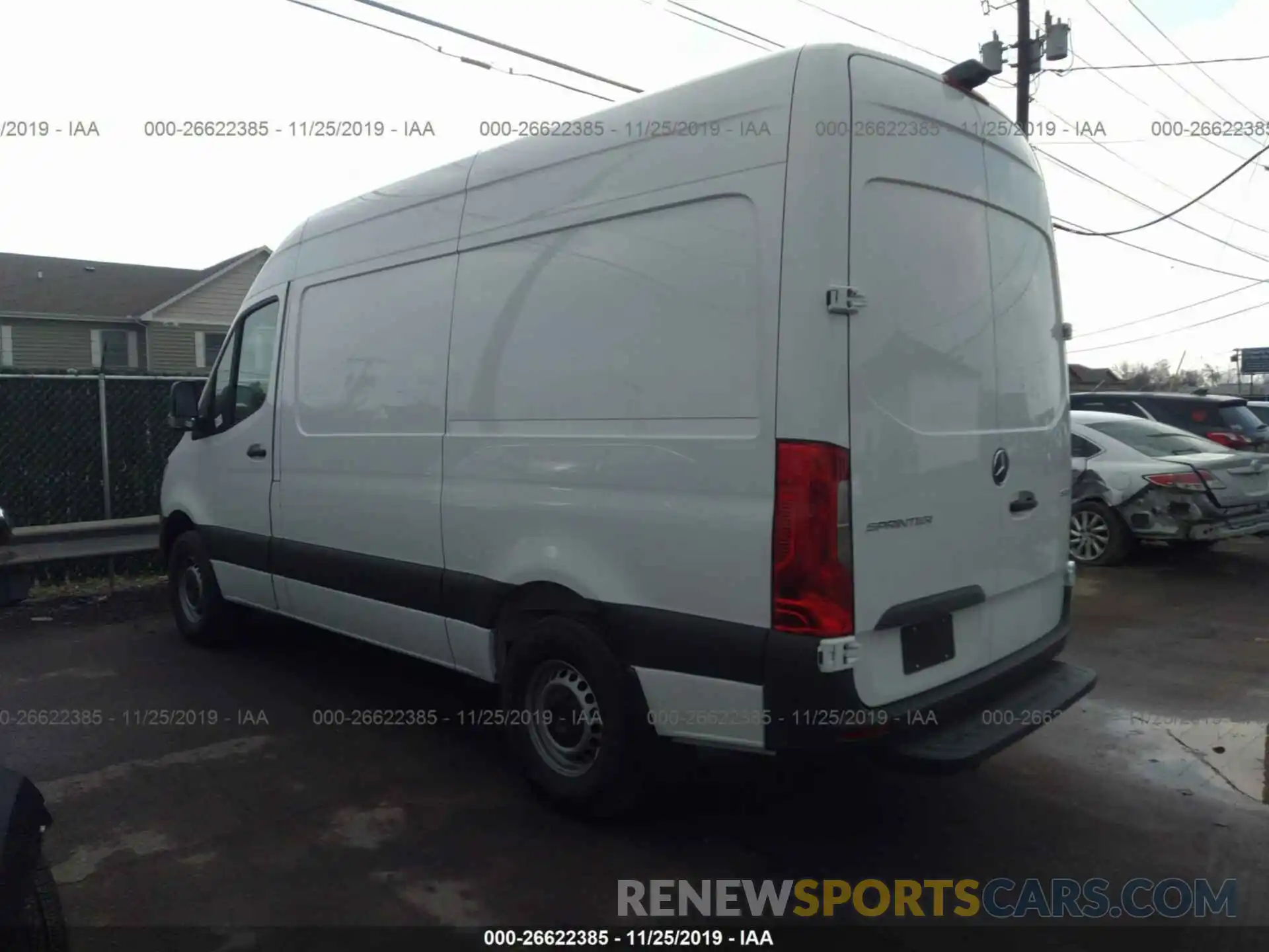 3 Фотография поврежденного автомобиля WD3BF0ED5KT014281 MERCEDES-BENZ SPRINTER 2019