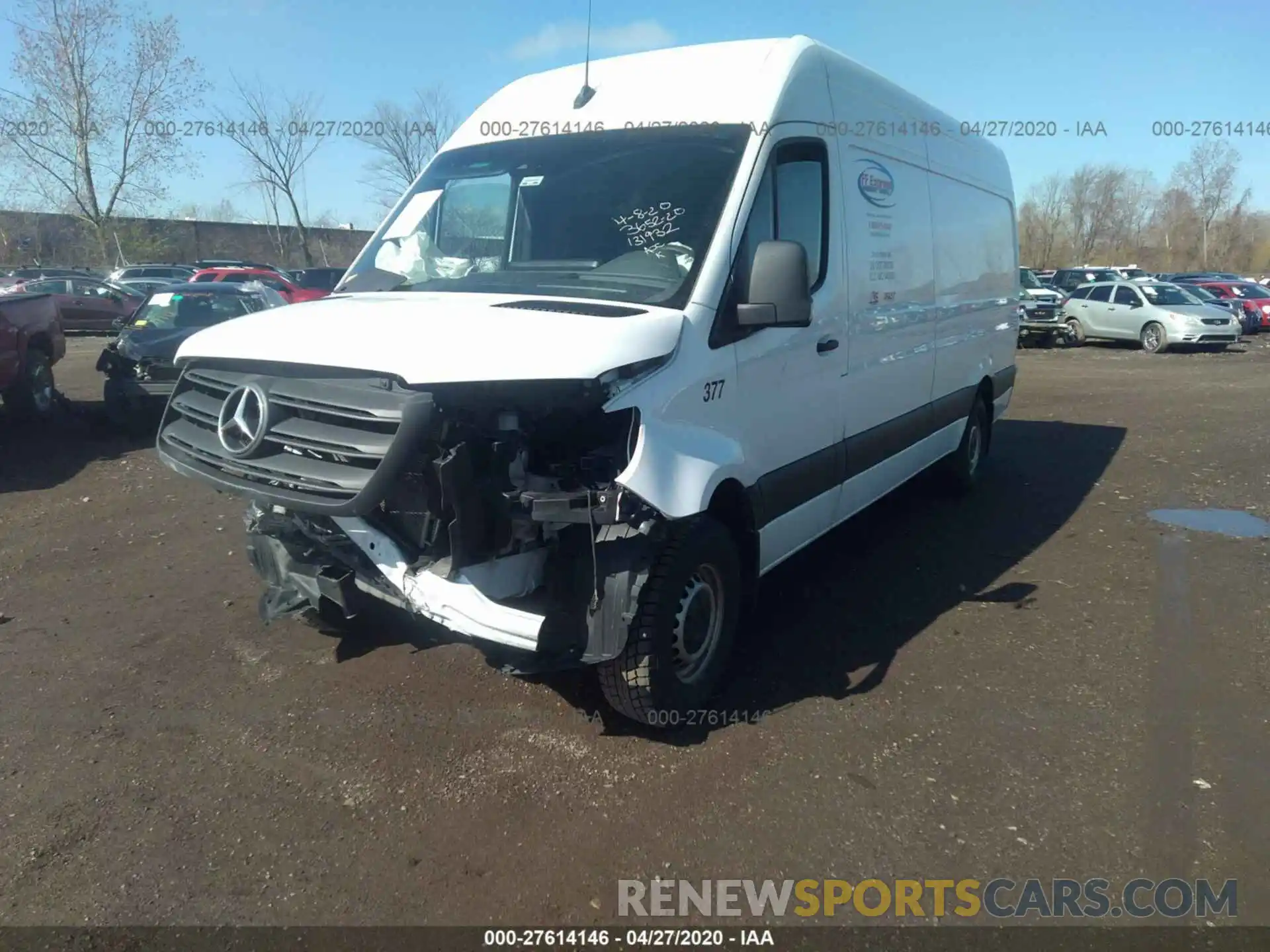 2 Фотография поврежденного автомобиля WD3BF1CD0KP131932 MERCEDES-BENZ SPRINTER 2019