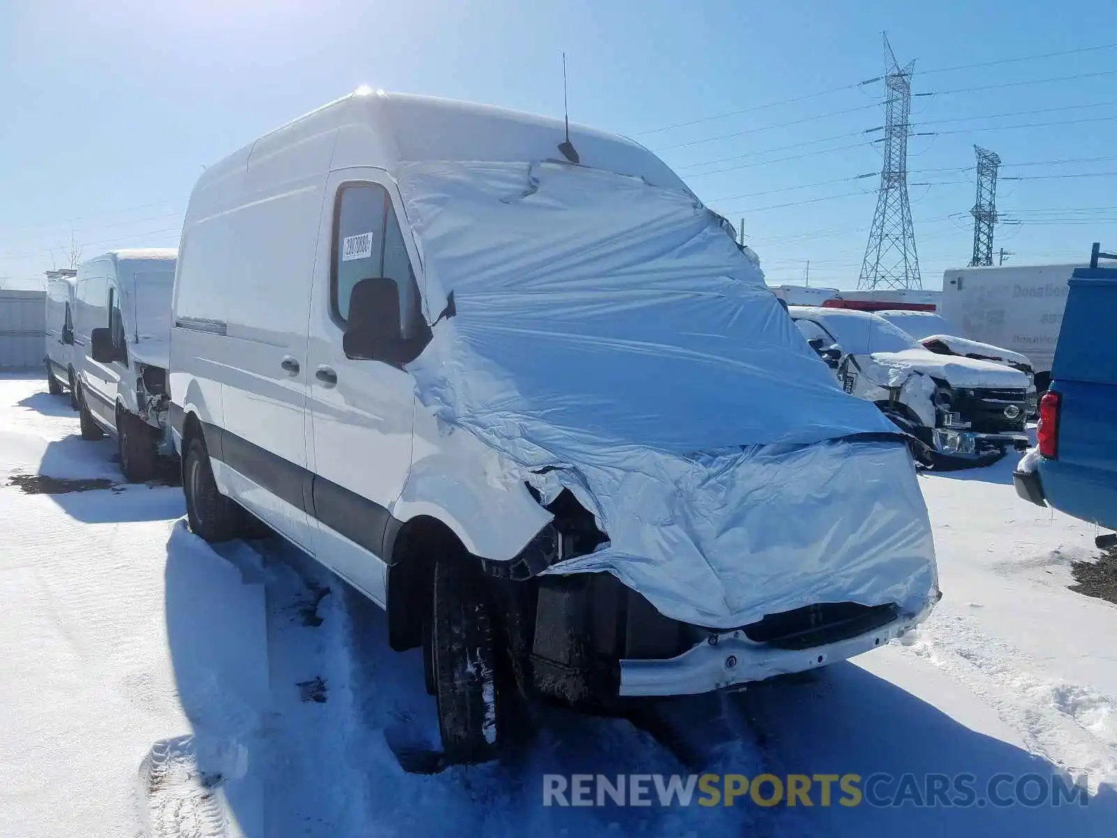 1 Photograph of a damaged car WD3PF0CD4KP063182 MERCEDES-BENZ SPRINTER 2019