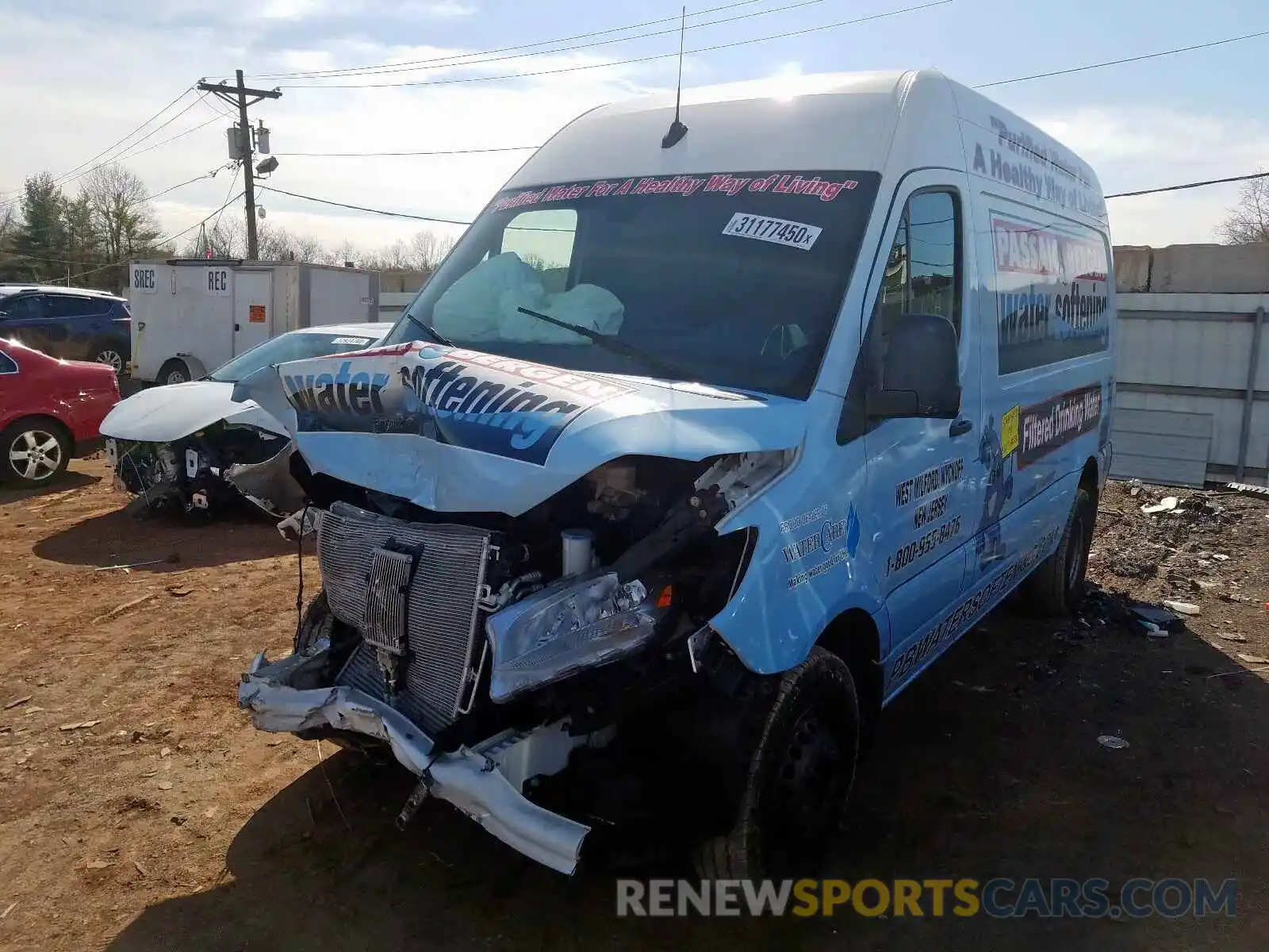 2 Фотография поврежденного автомобиля WD3PF0CD7KP025820 MERCEDES-BENZ SPRINTER 2019