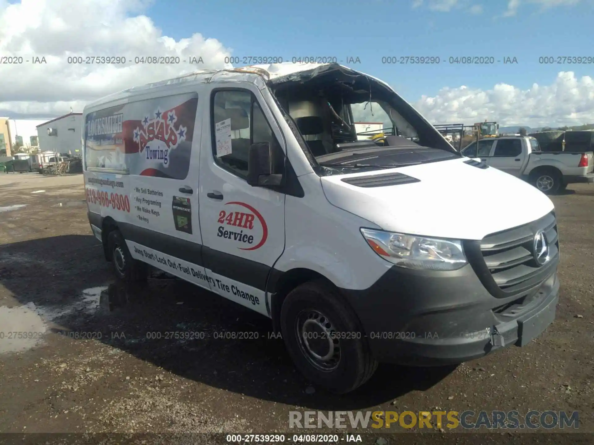 1 Фотография поврежденного автомобиля WD3PF0CD9KP047513 MERCEDES-BENZ SPRINTER 2019