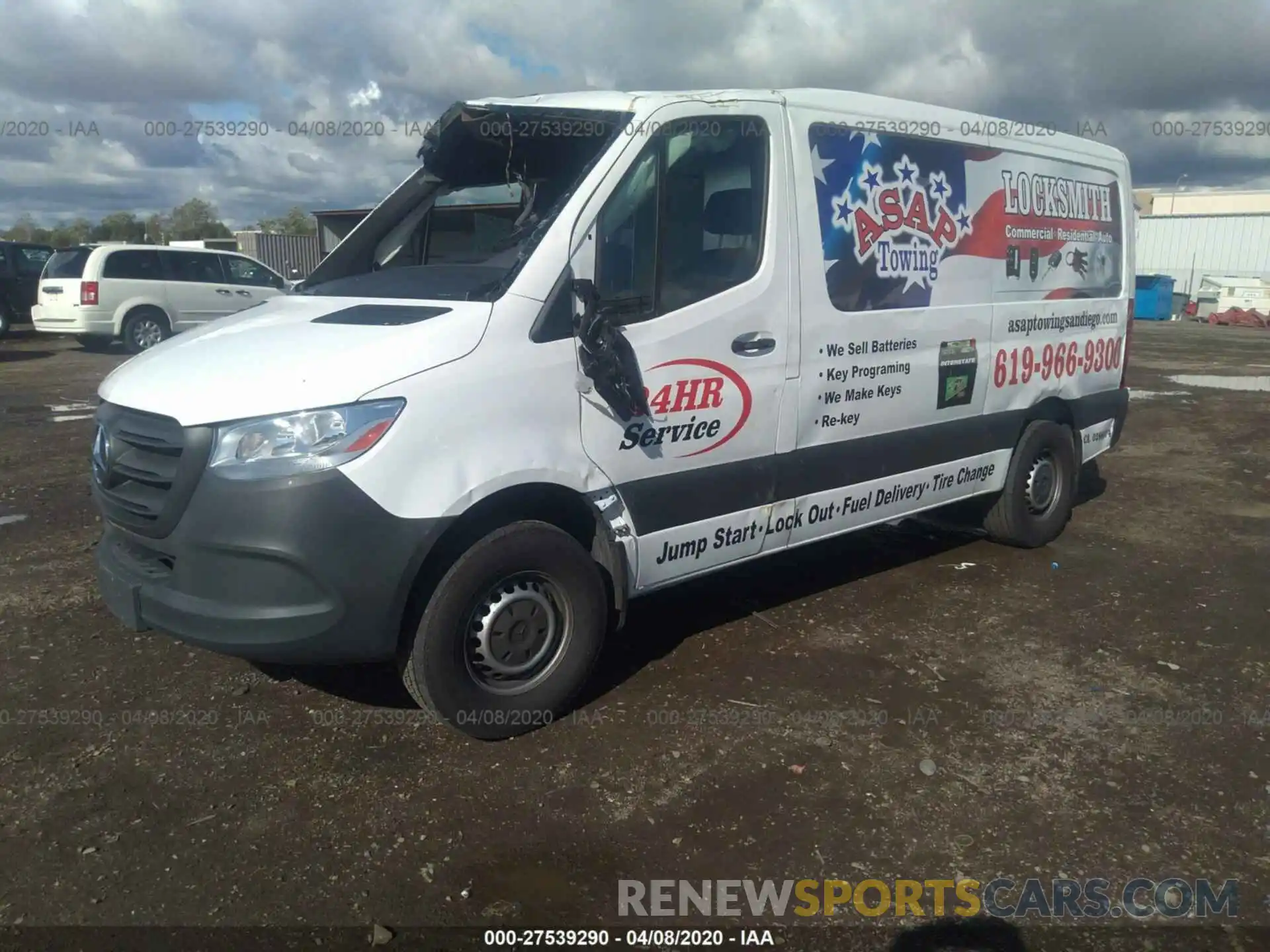 2 Photograph of a damaged car WD3PF0CD9KP047513 MERCEDES-BENZ SPRINTER 2019