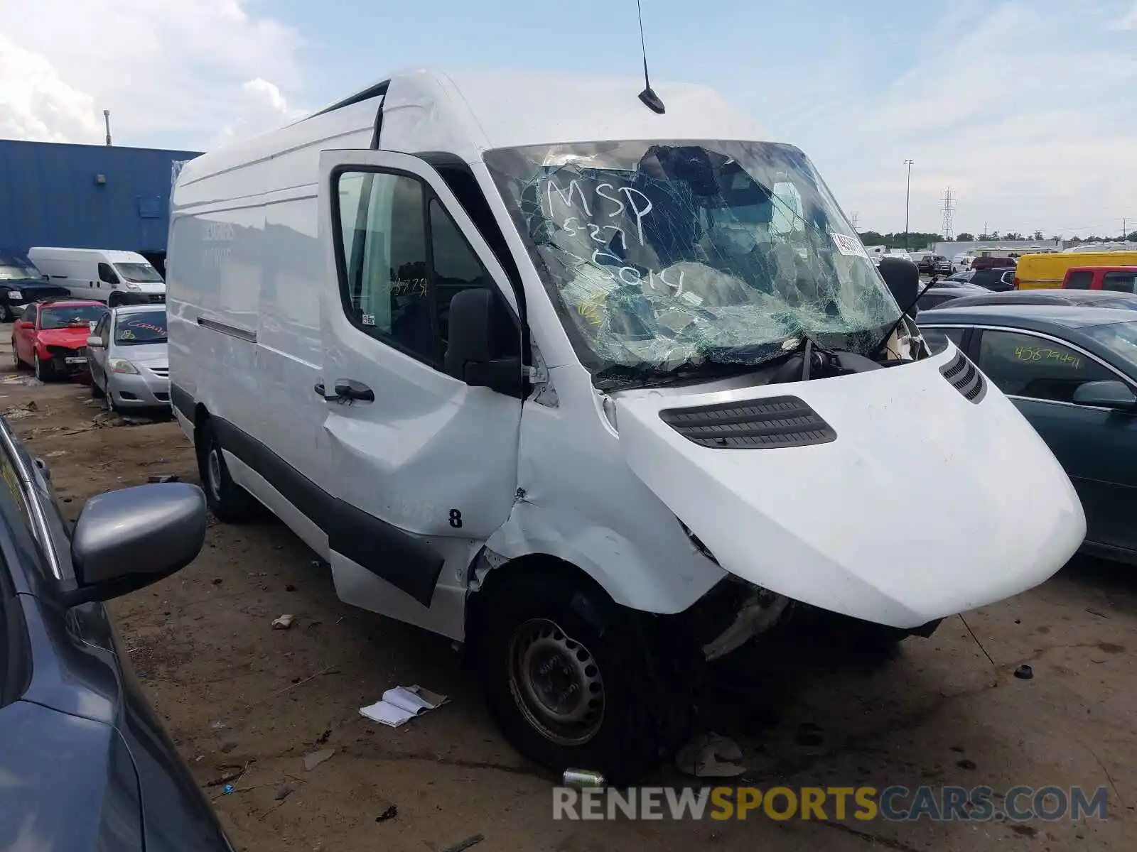 1 Photograph of a damaged car WD3PF1CD5KP025014 MERCEDES-BENZ SPRINTER 2019