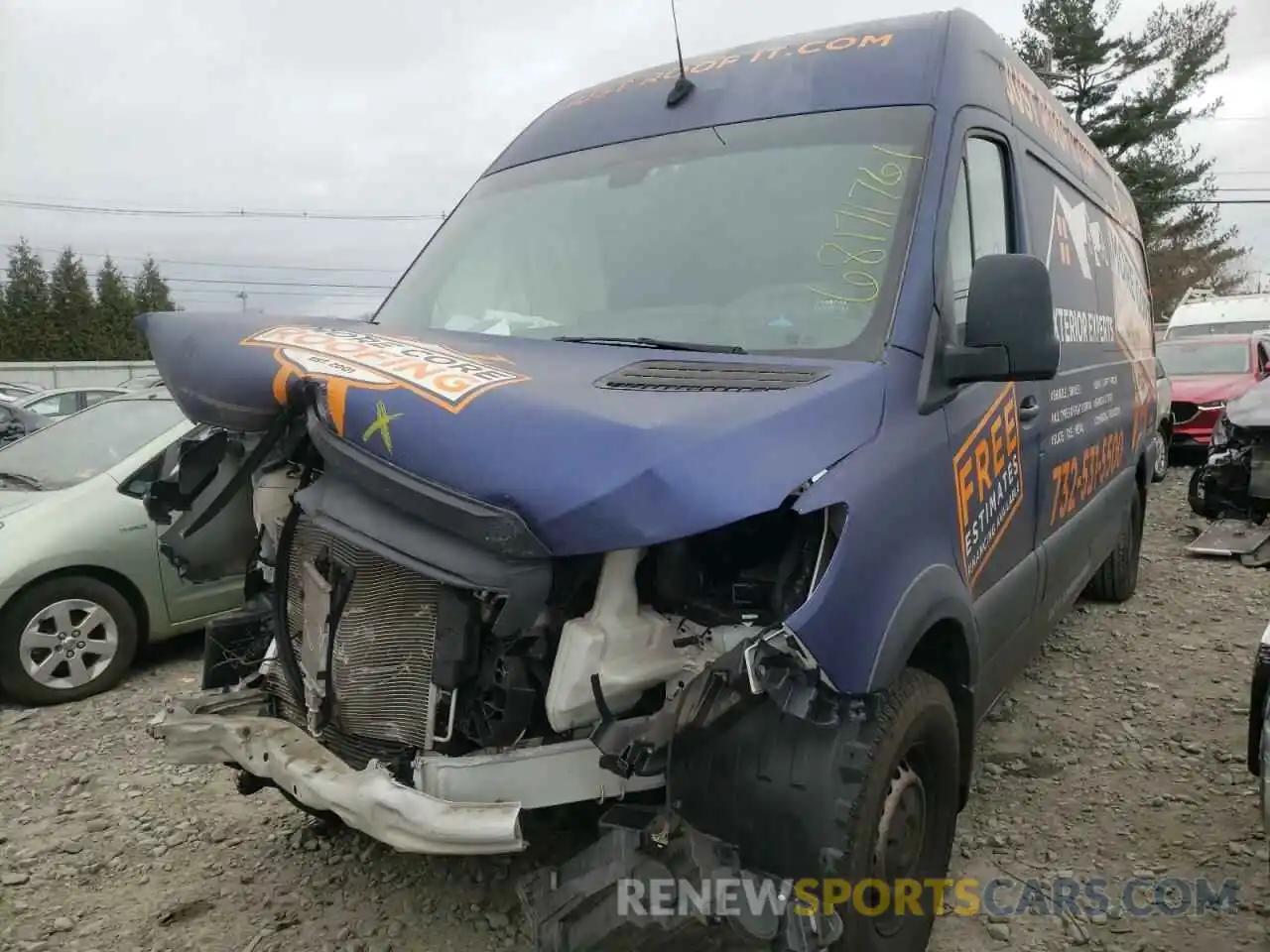 2 Photograph of a damaged car WD3PF1CD5KT005935 MERCEDES-BENZ SPRINTER 2019