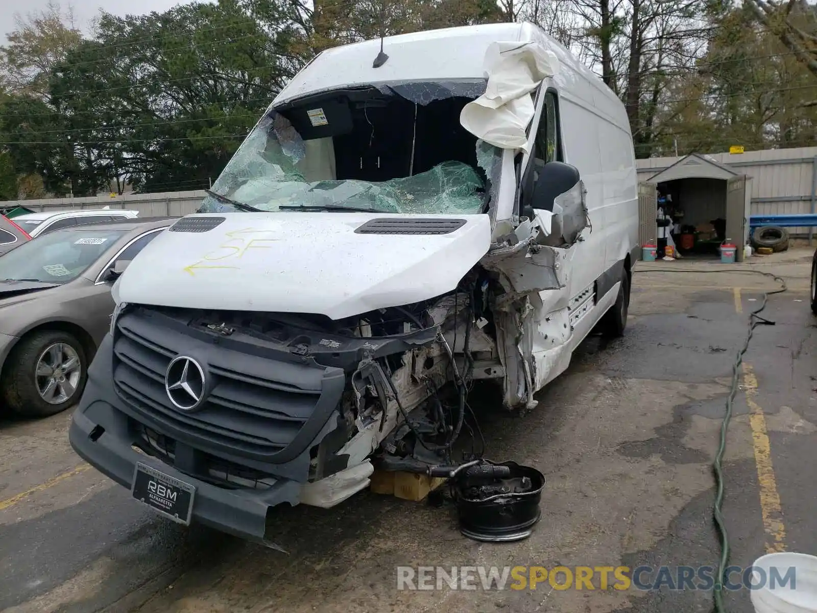 2 Фотография поврежденного автомобиля WD3PF1ED6KT008209 MERCEDES-BENZ SPRINTER 2019